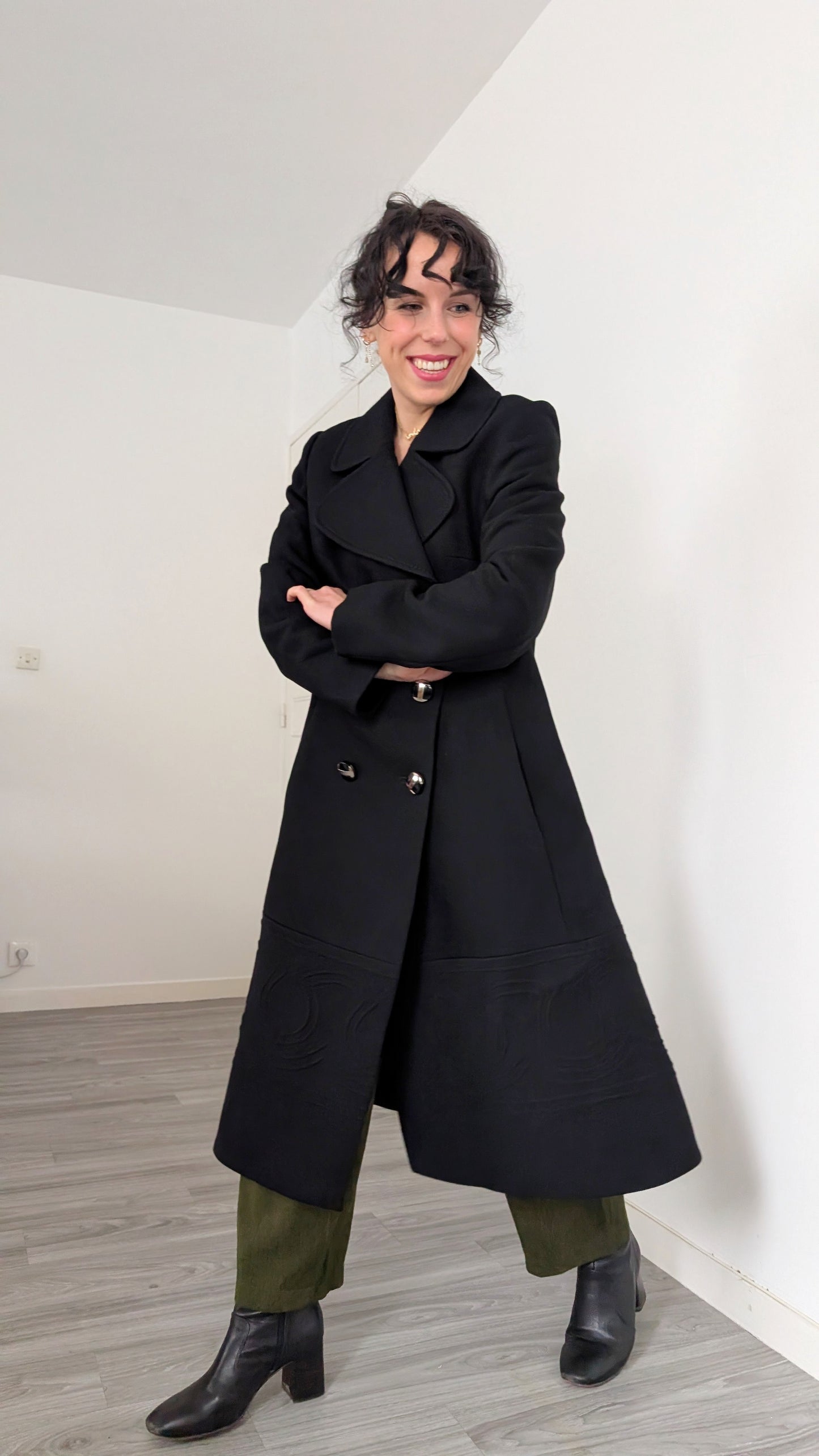 Manteau pure laine 70s T38-40