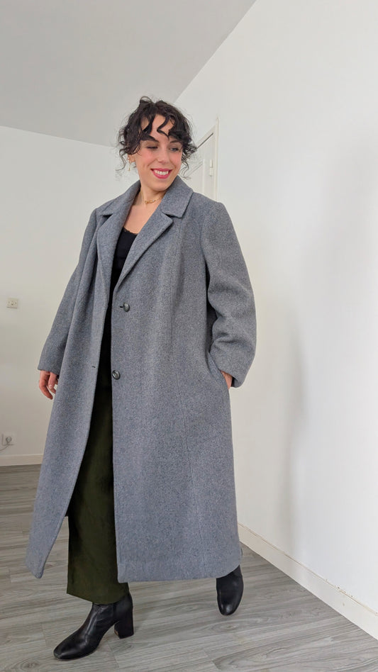 Manteau 80s laine T42-44