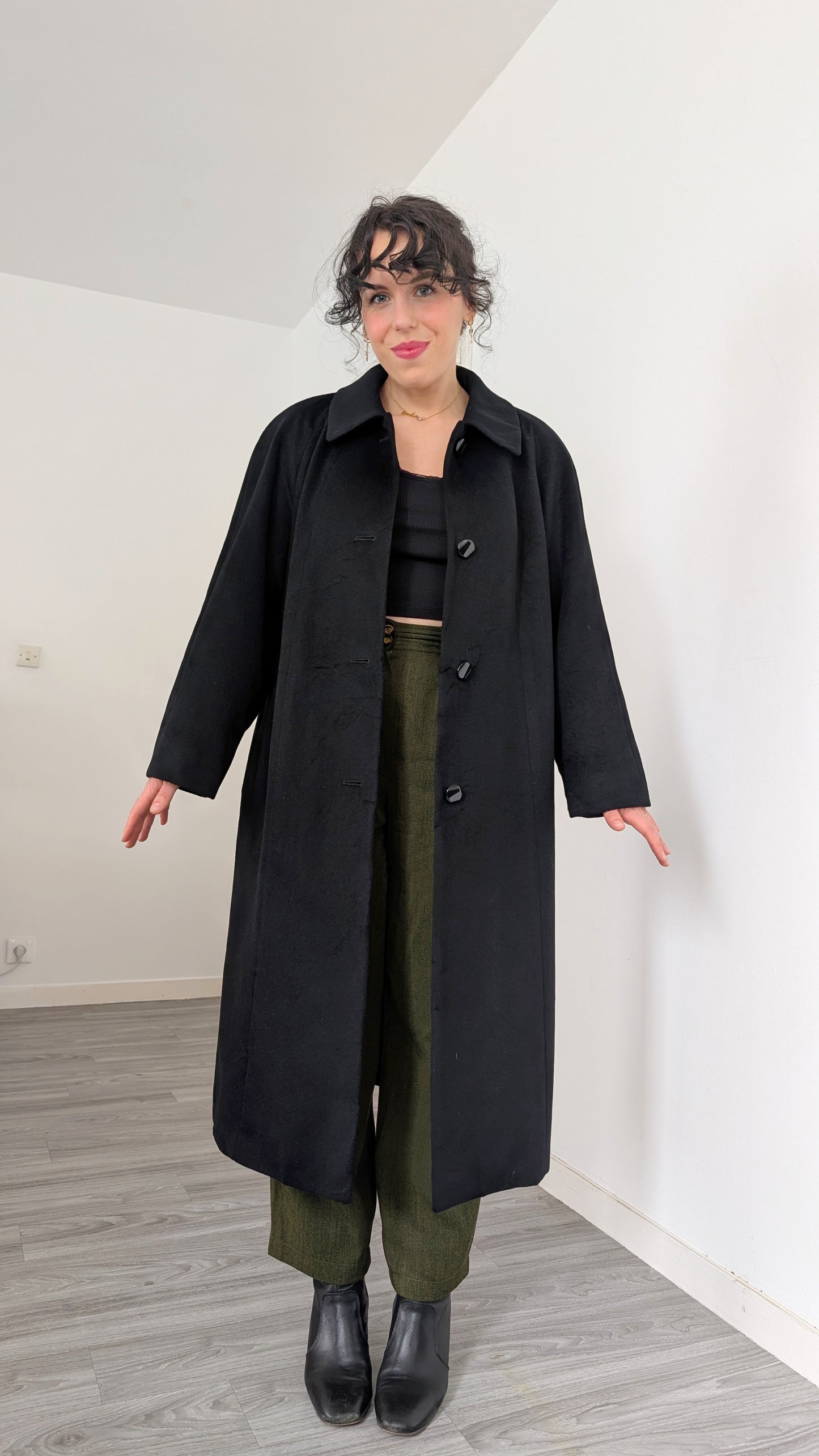 Manteau japonais en pure cachemire T38-40