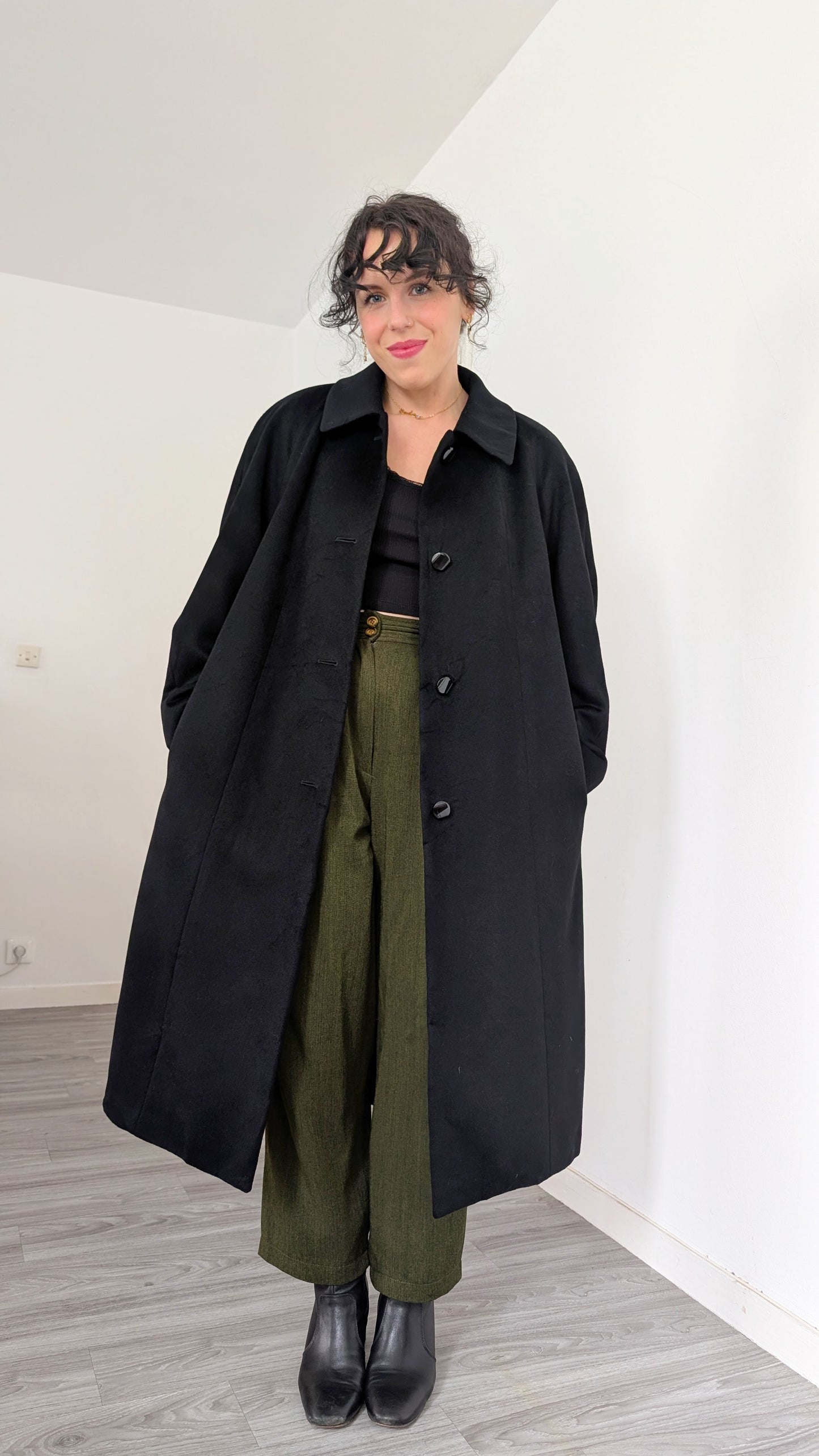 Manteau japonais en pure cachemire T38-40