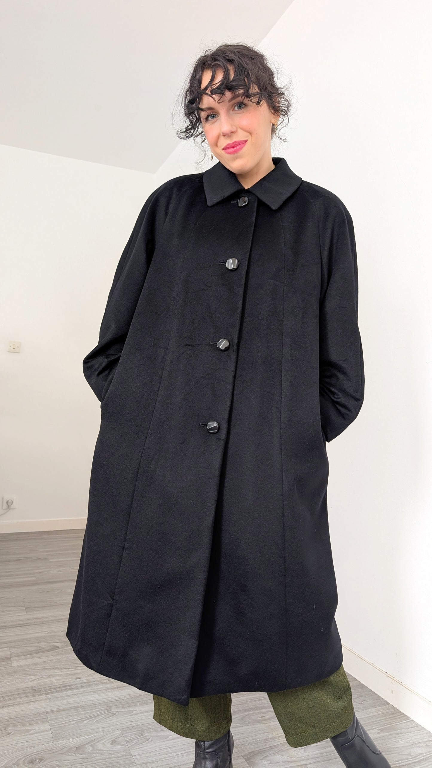 Manteau japonais en pure cachemire T38-40