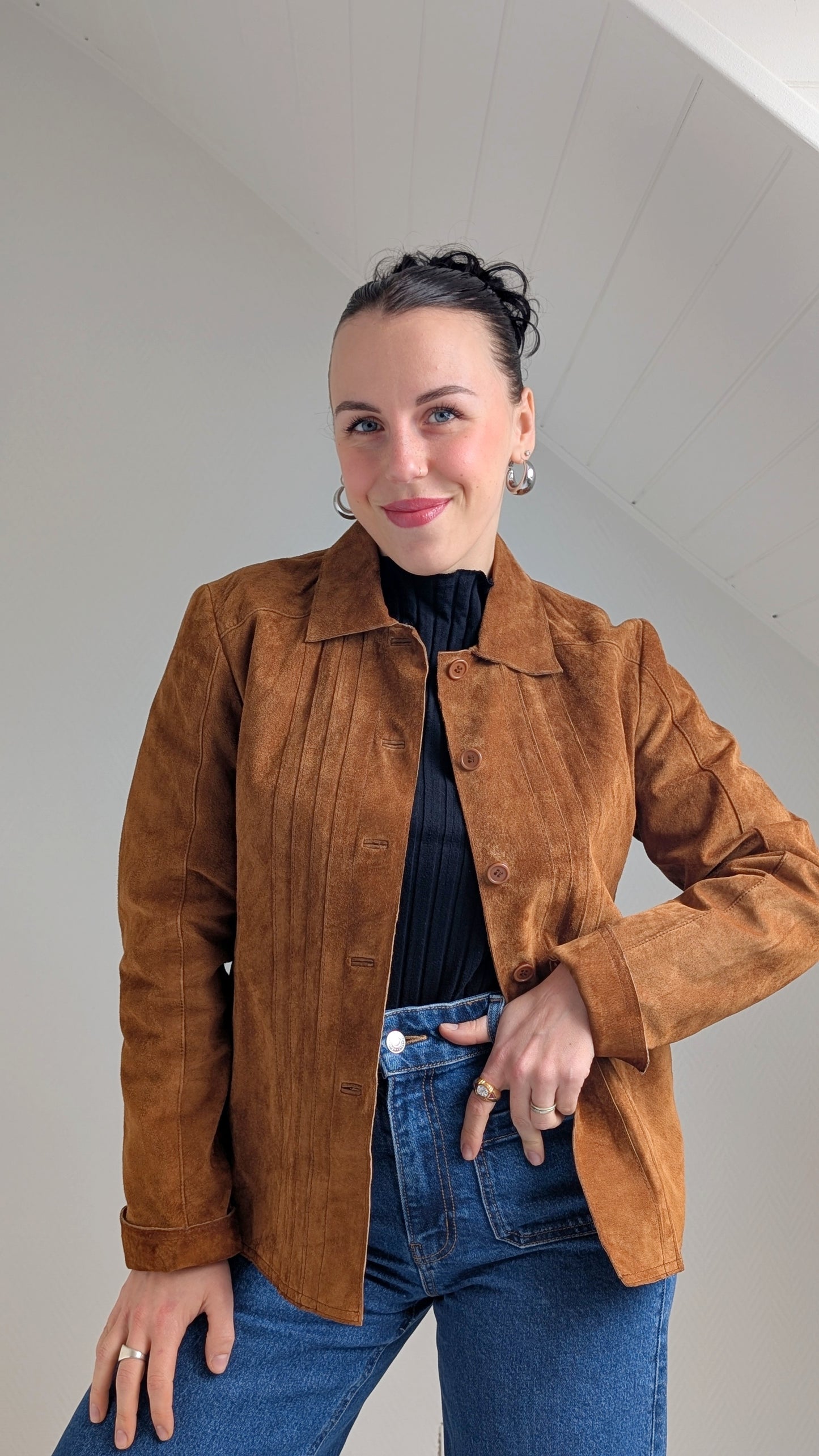 Veste/surchemise daim T36-38