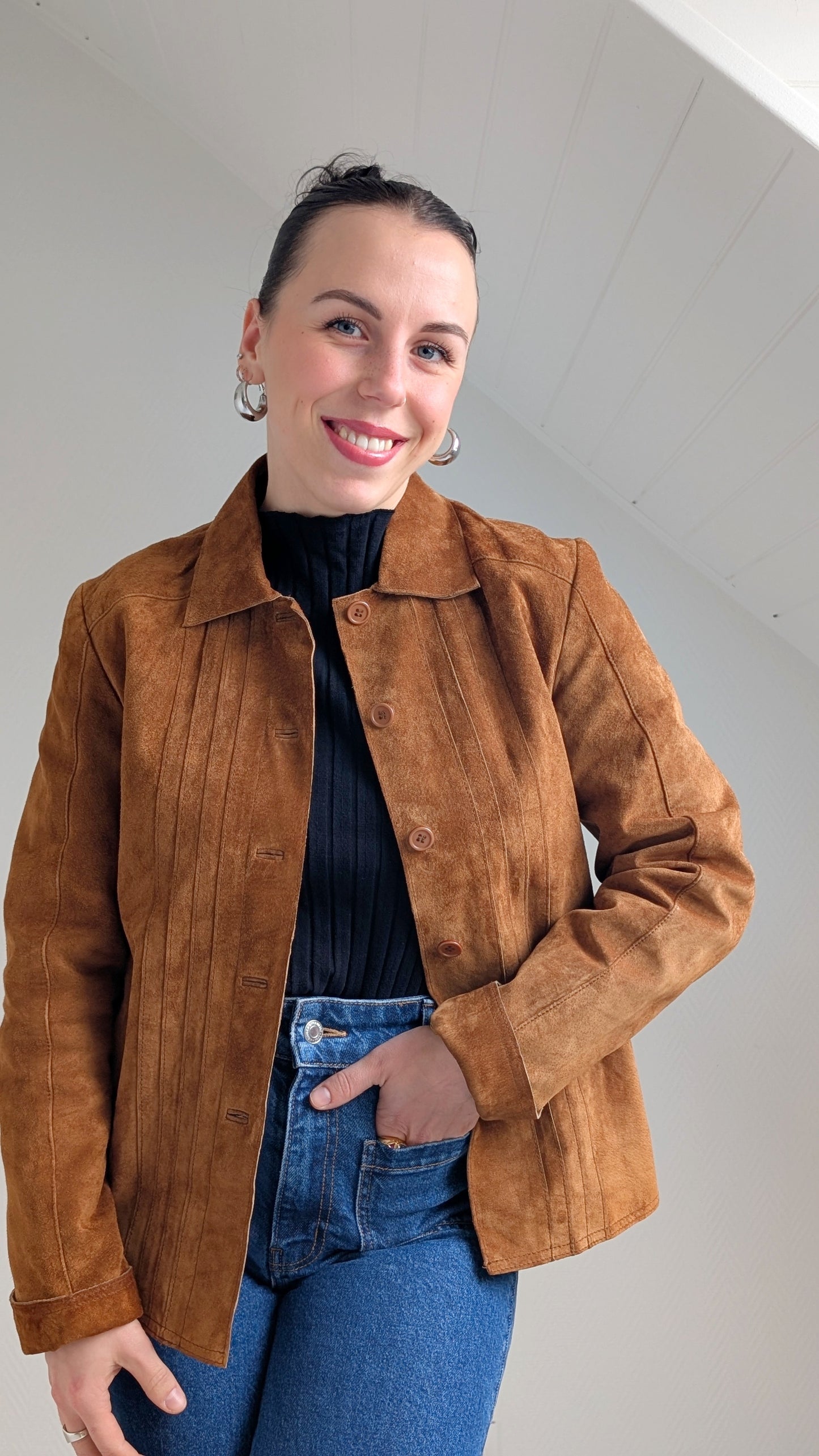 Veste/surchemise daim T36-38