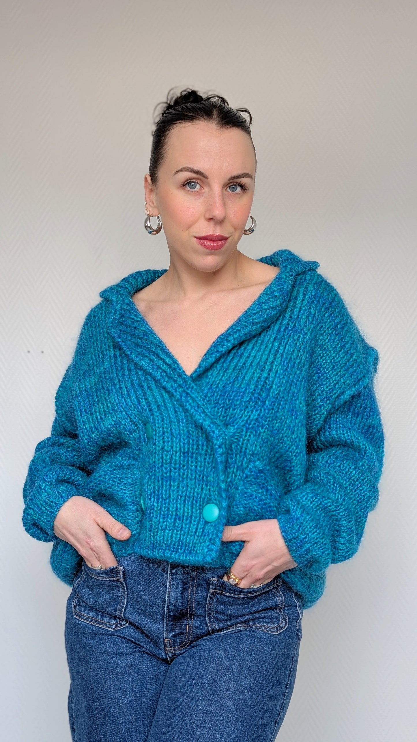 Cardigan ample mohair T40-42