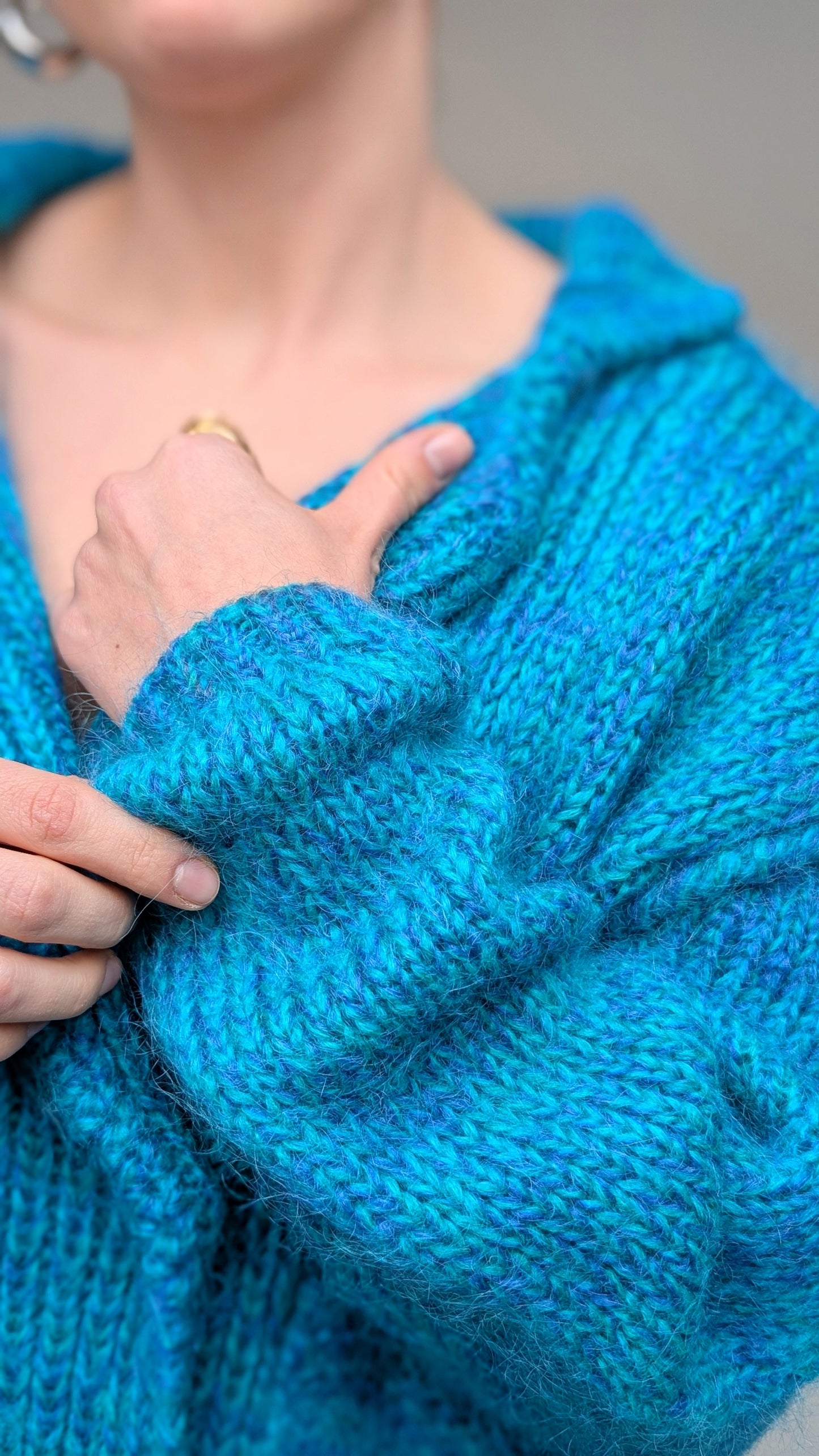 Cardigan ample mohair T40-42