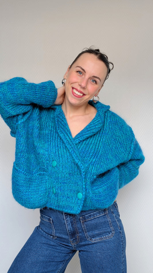 Cardigan ample mohair T40-42