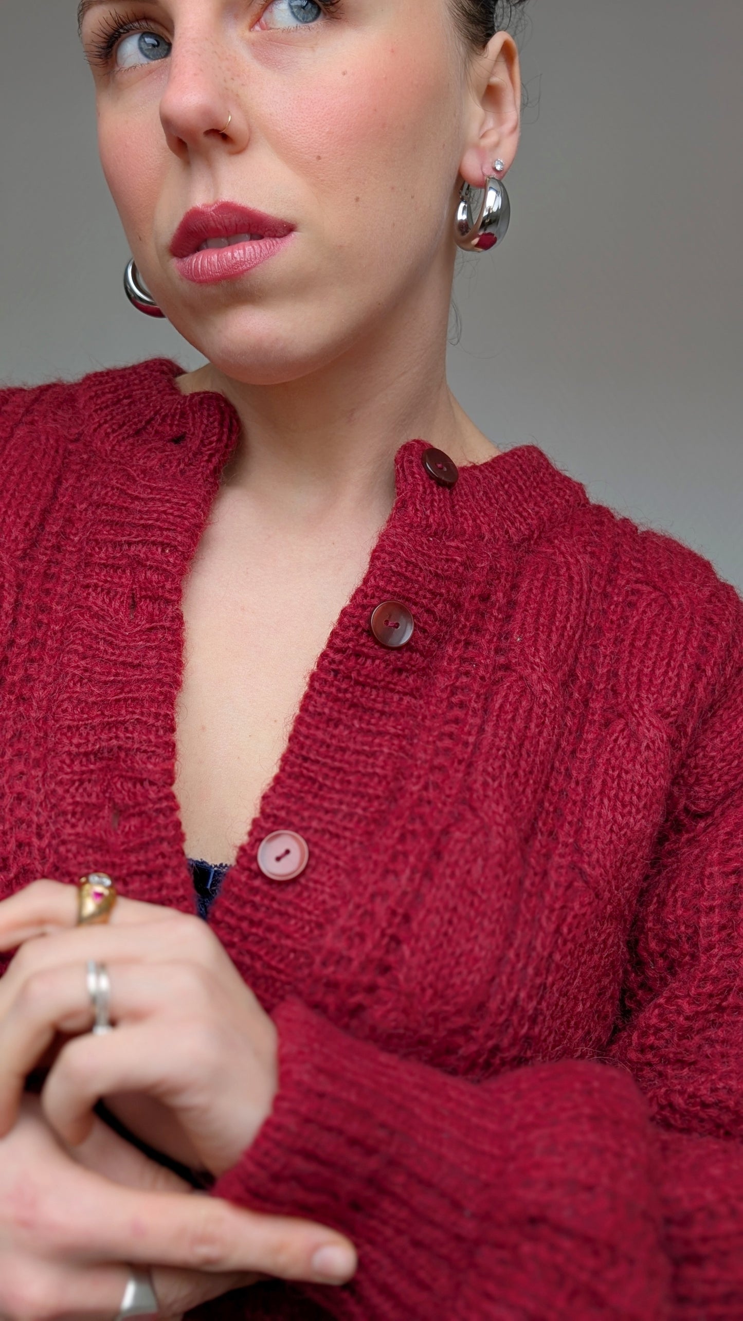 Cardigan 80s laine T40-42