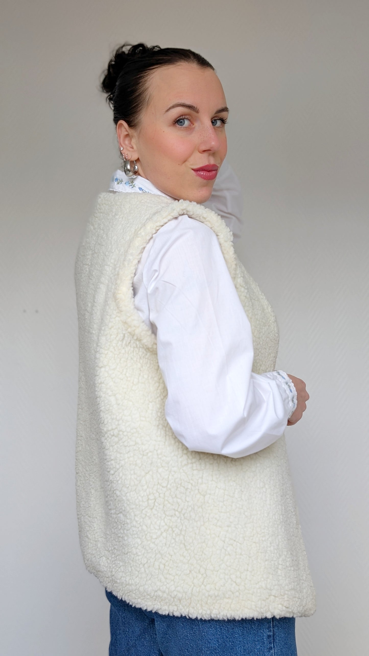 Veste sans manches faite main T 36-38