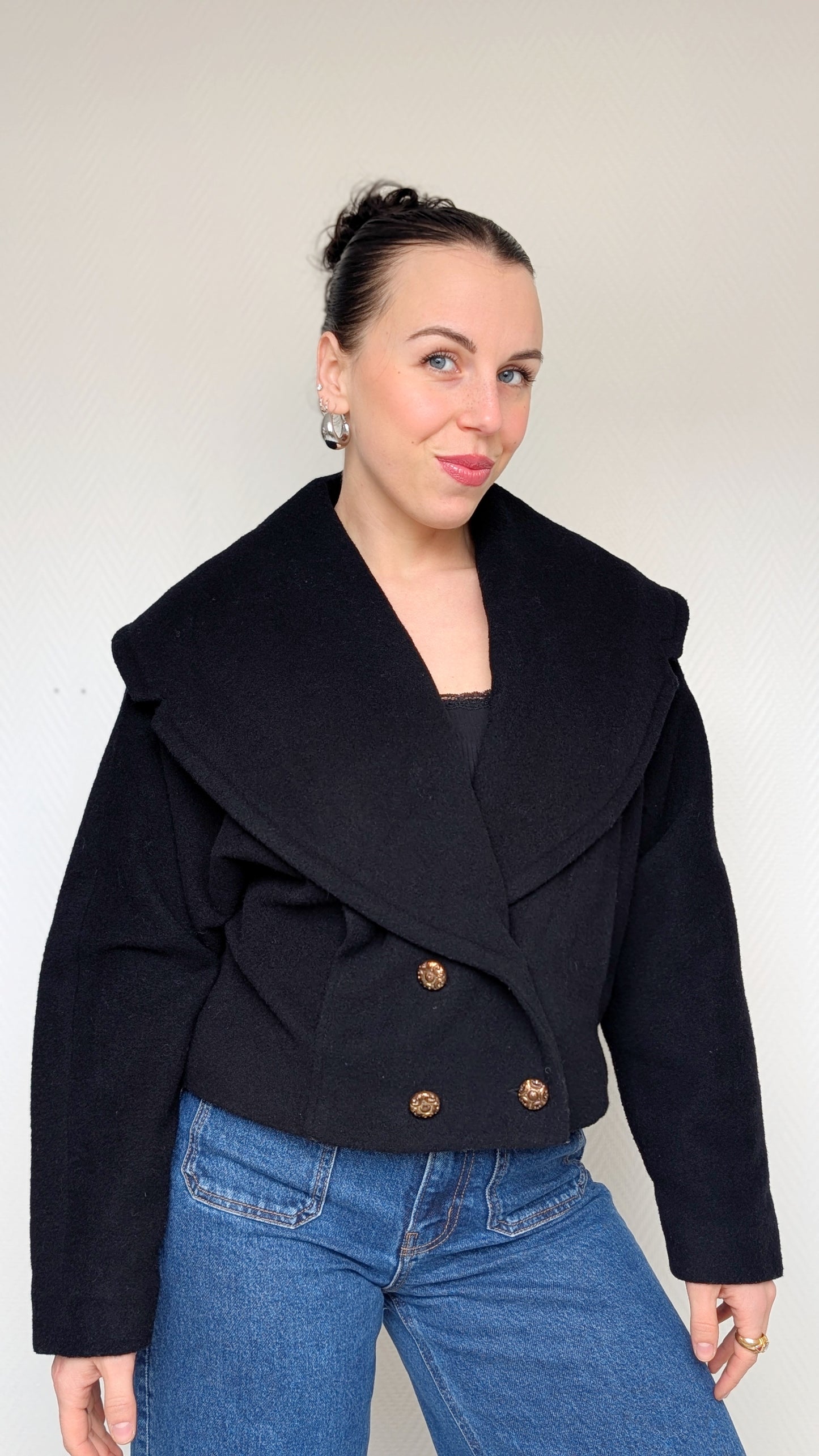 Manteau court laine T38-40