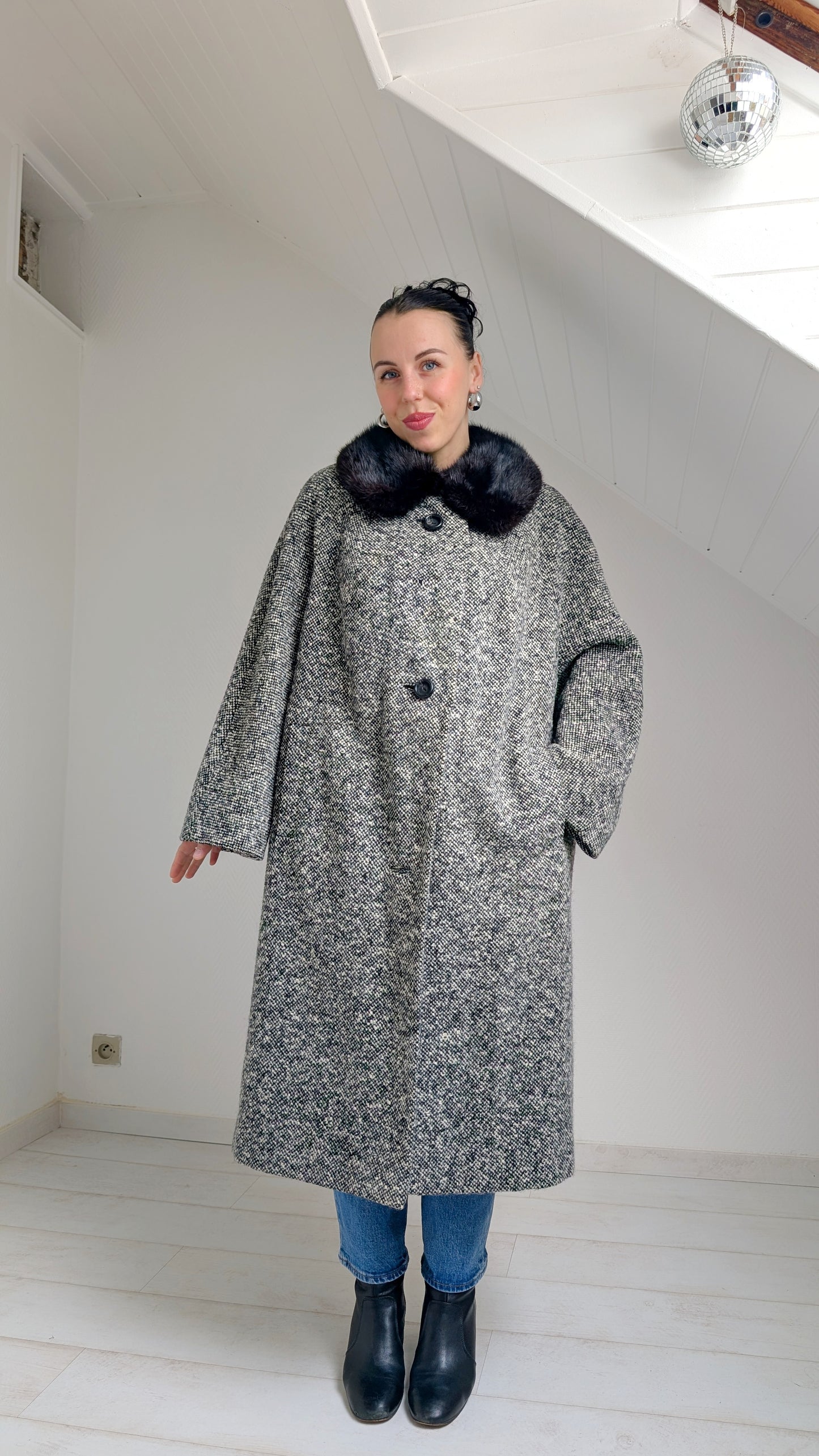 Manteau 60s laine du 34 au 42