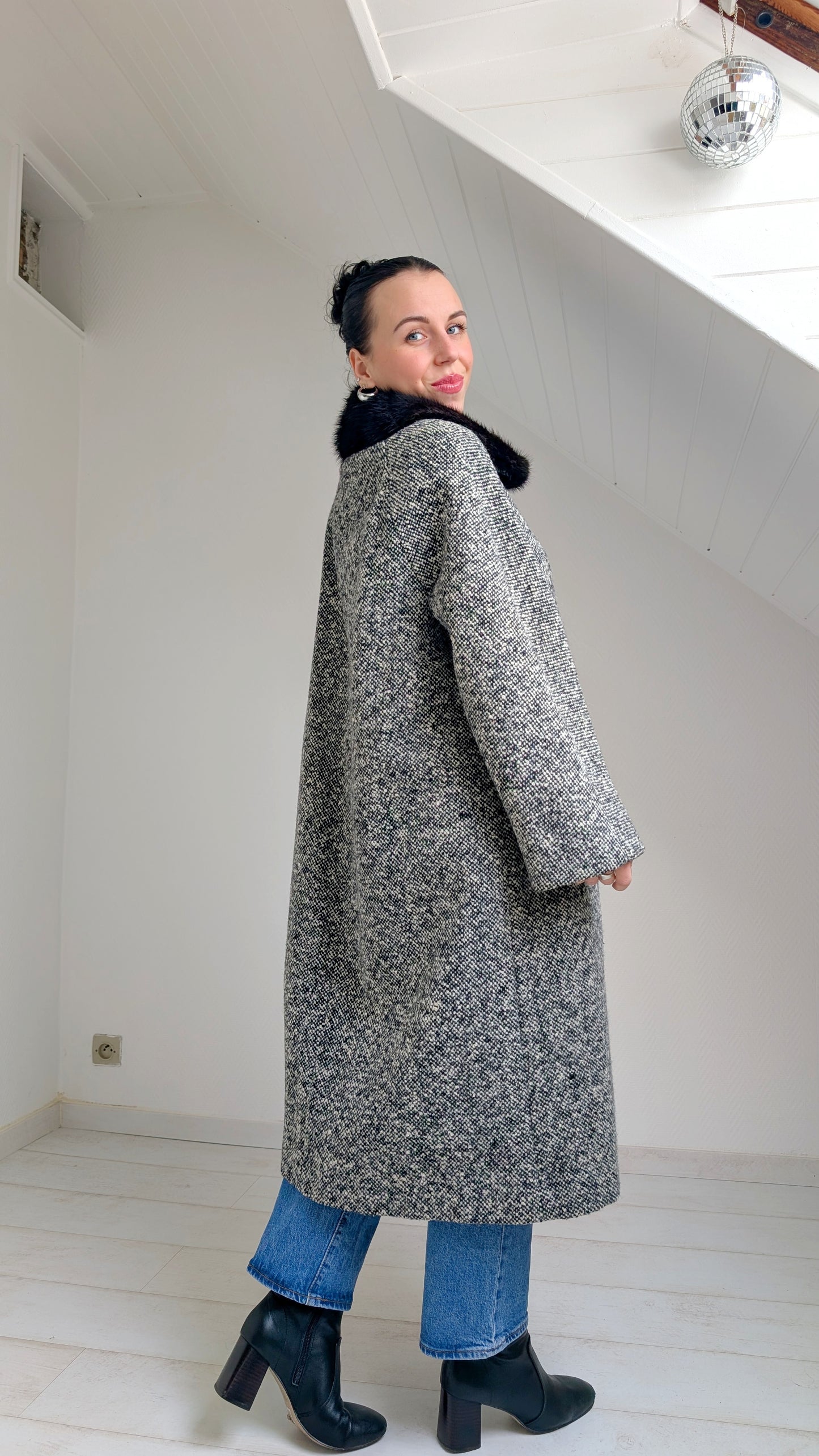 Manteau 60s laine du 34 au 42