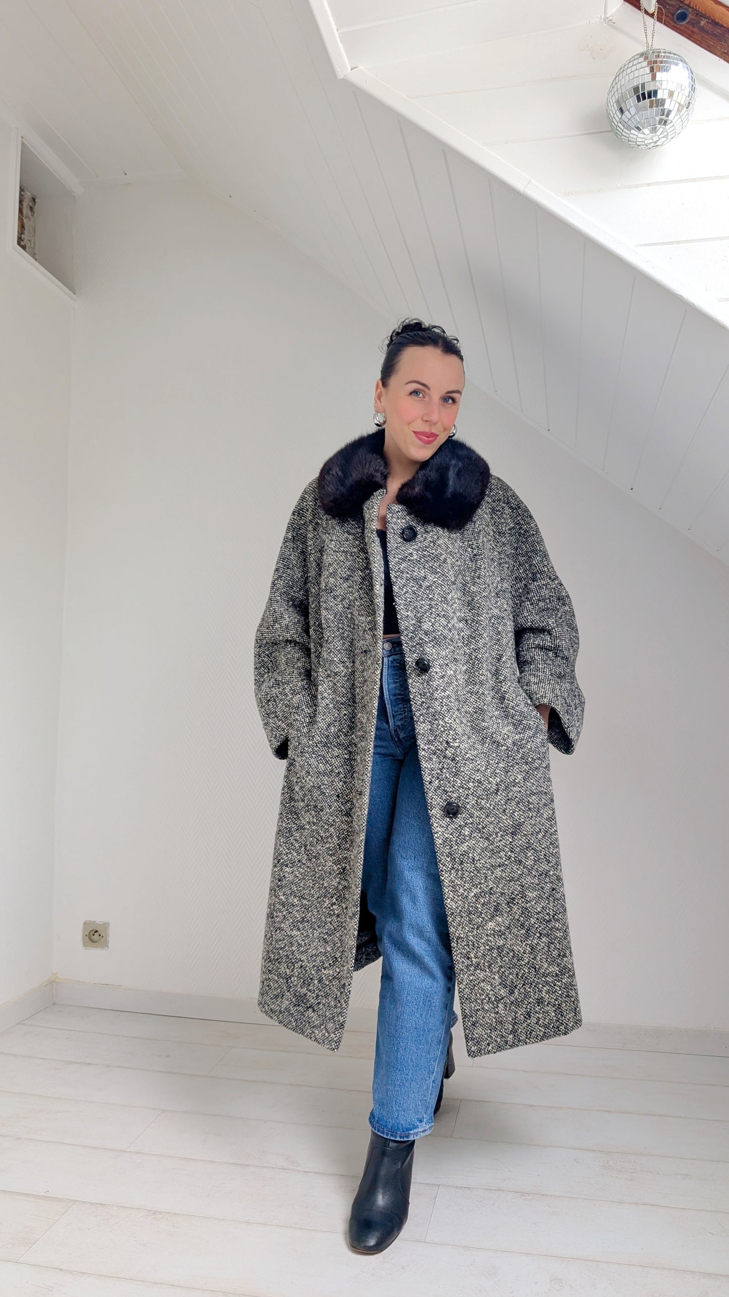 Manteau 60s laine du 34 au 42