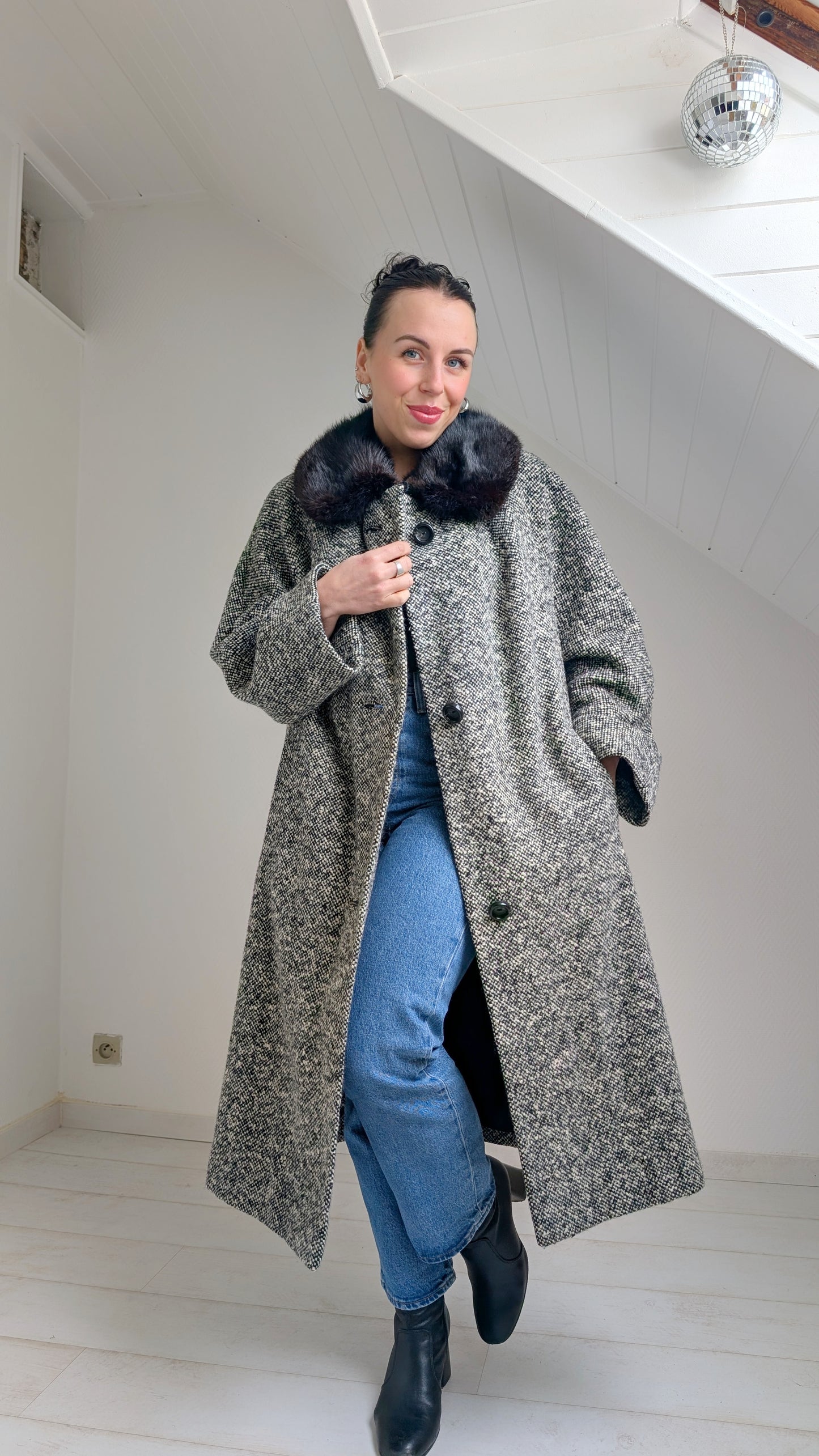 Manteau 60s laine du 34 au 42