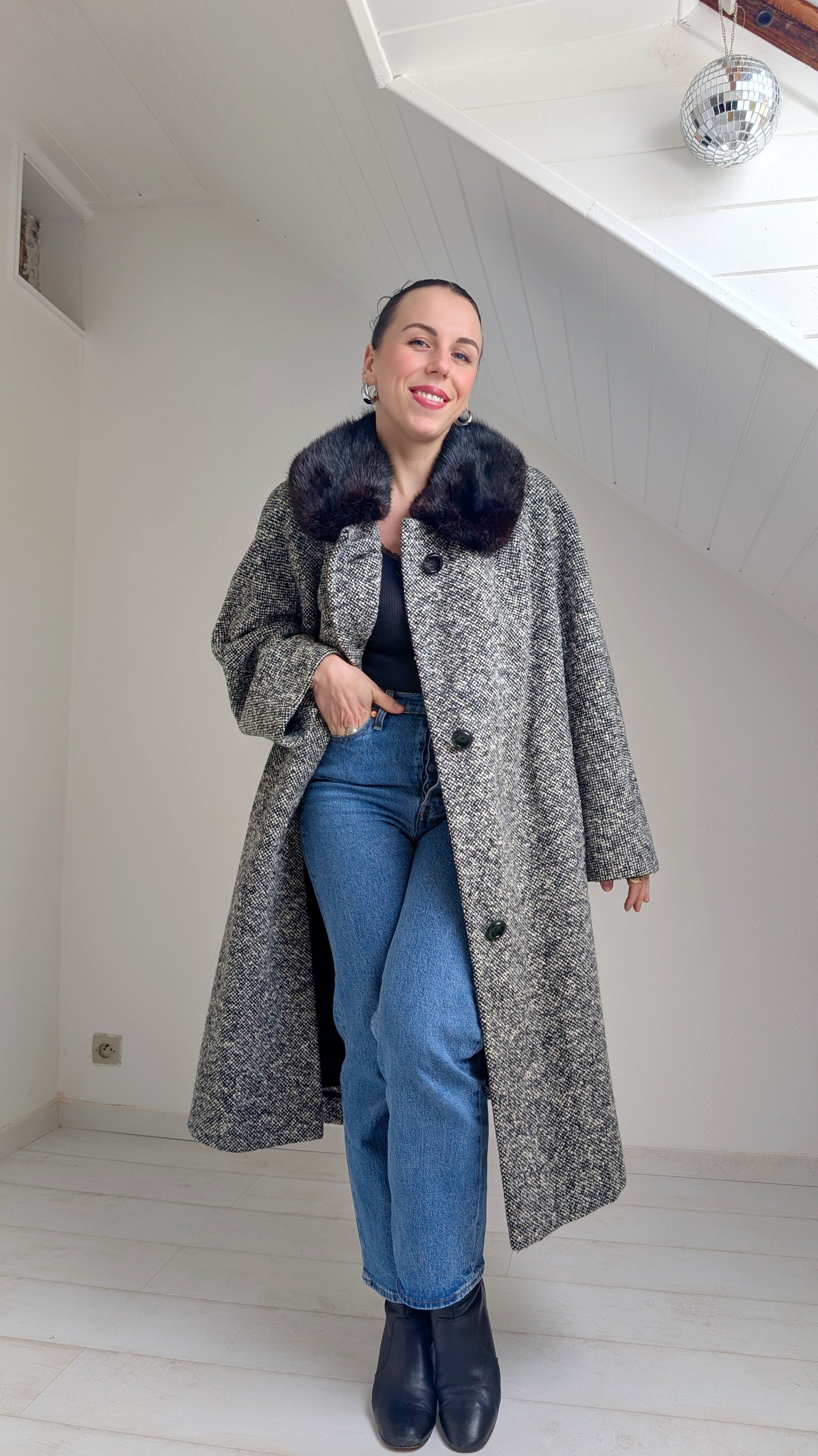 Manteau 60s laine du 34 au 42