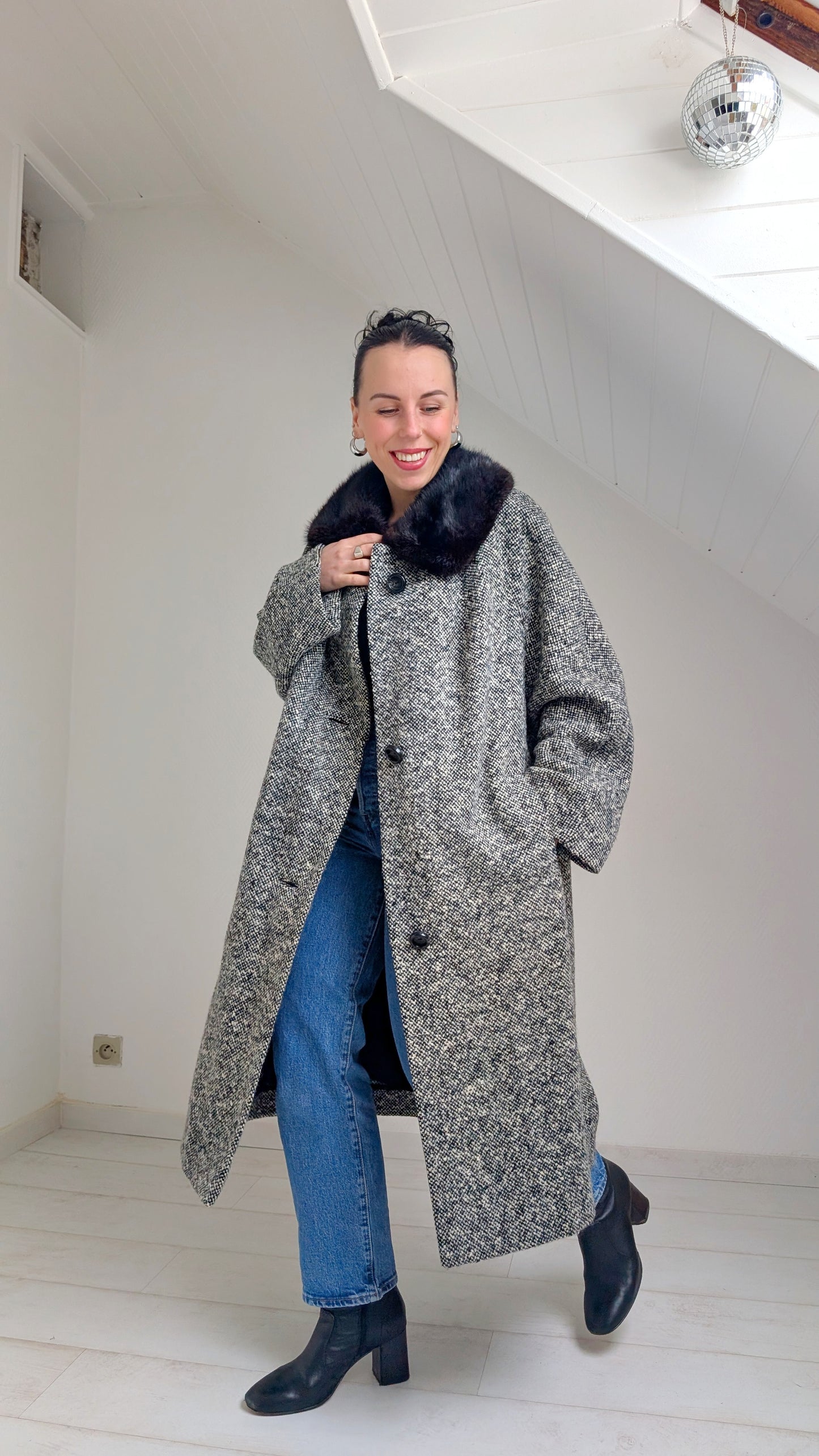 Manteau 60s laine du 34 au 42