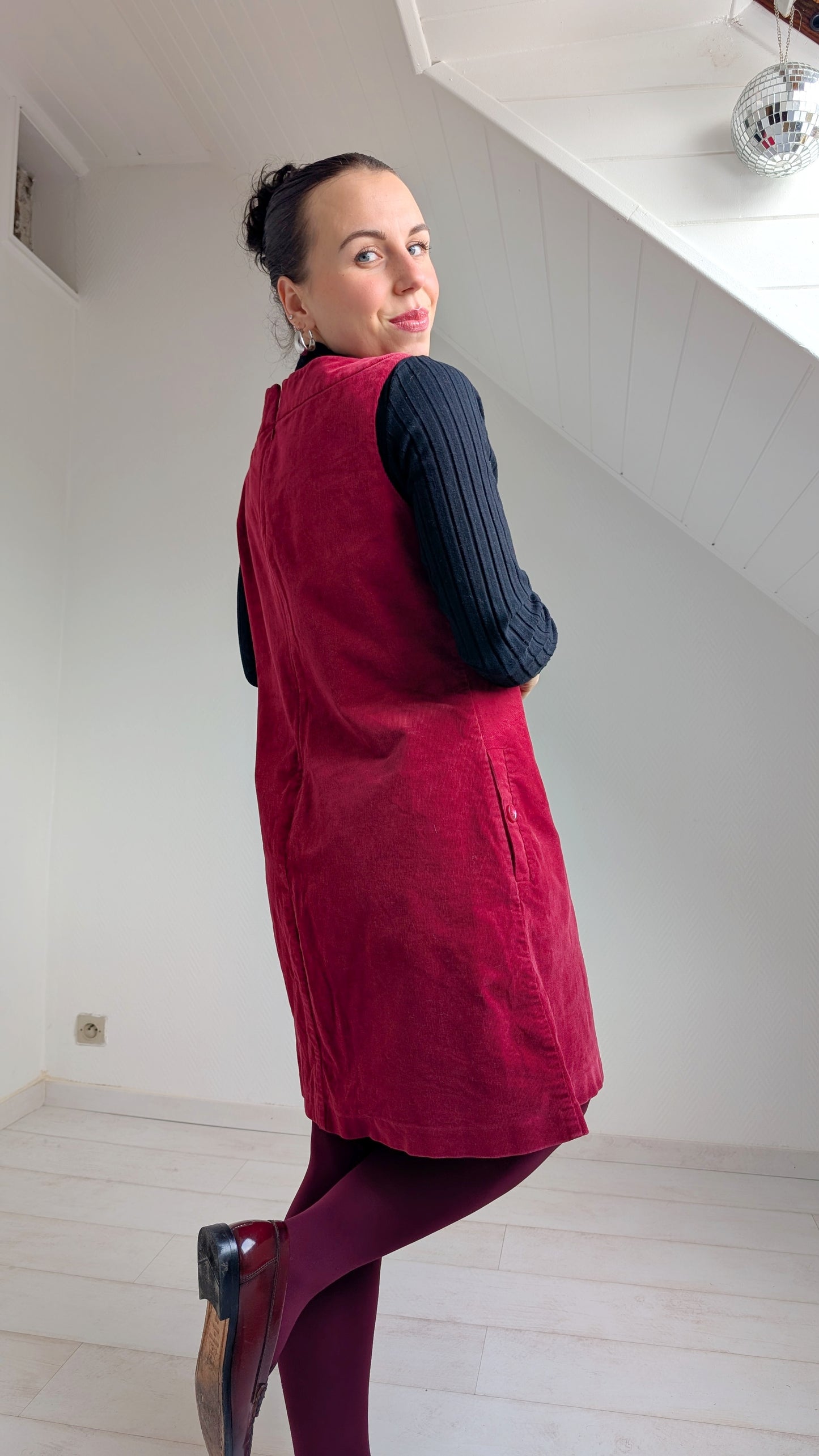 Robe velours Laura Ashley T40