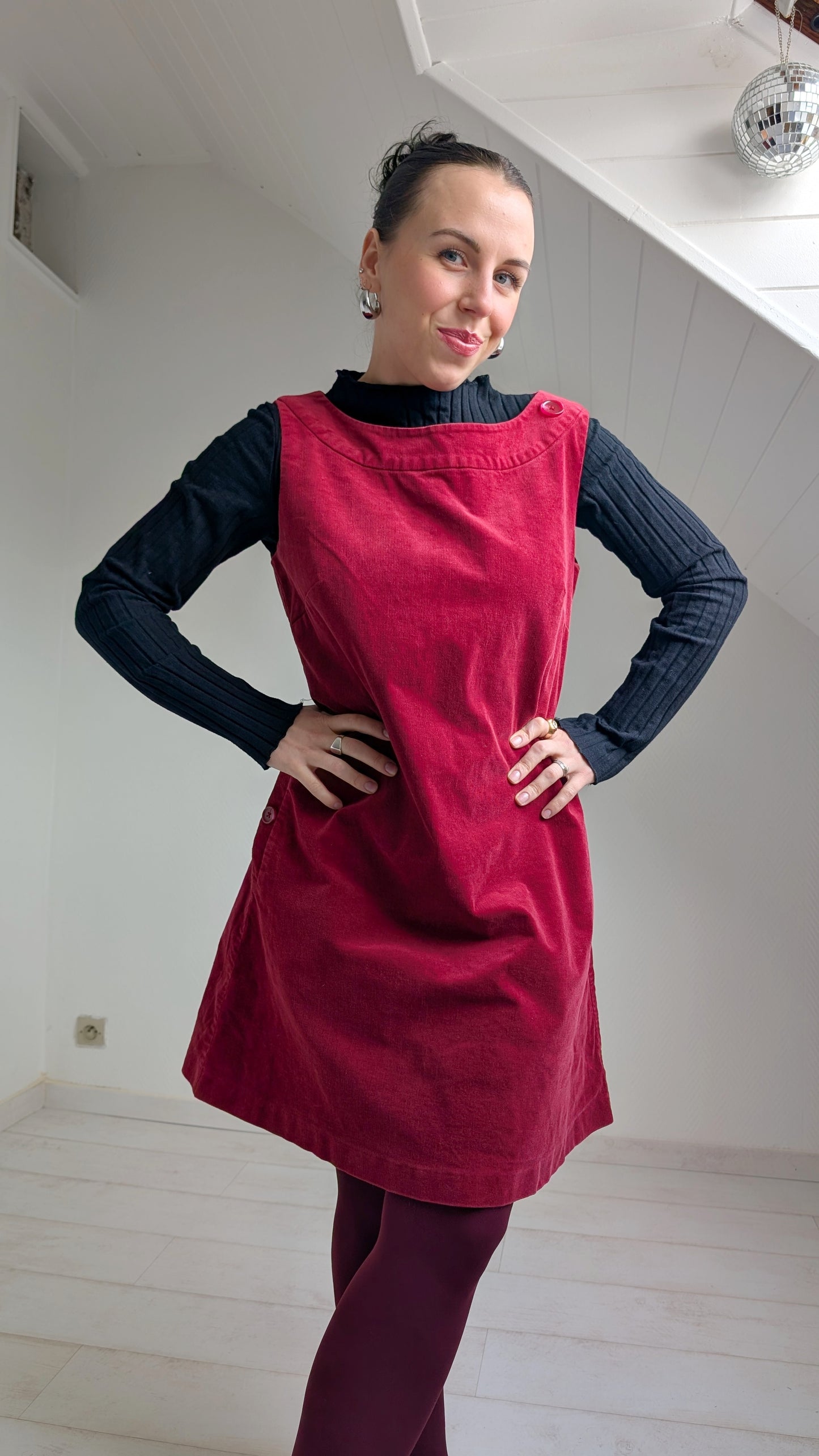 Robe velours Laura Ashley T40