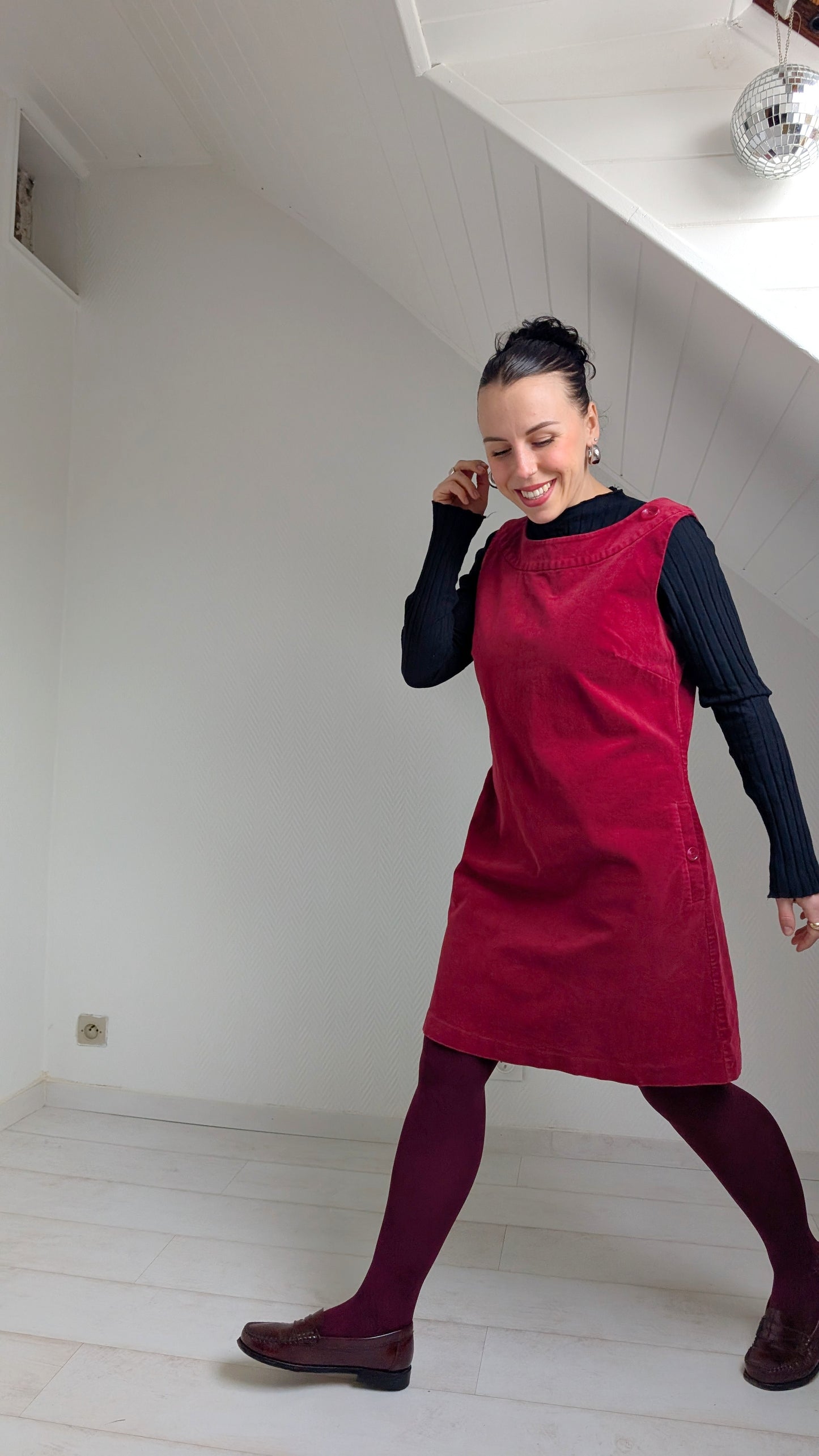 Robe velours Laura Ashley T40