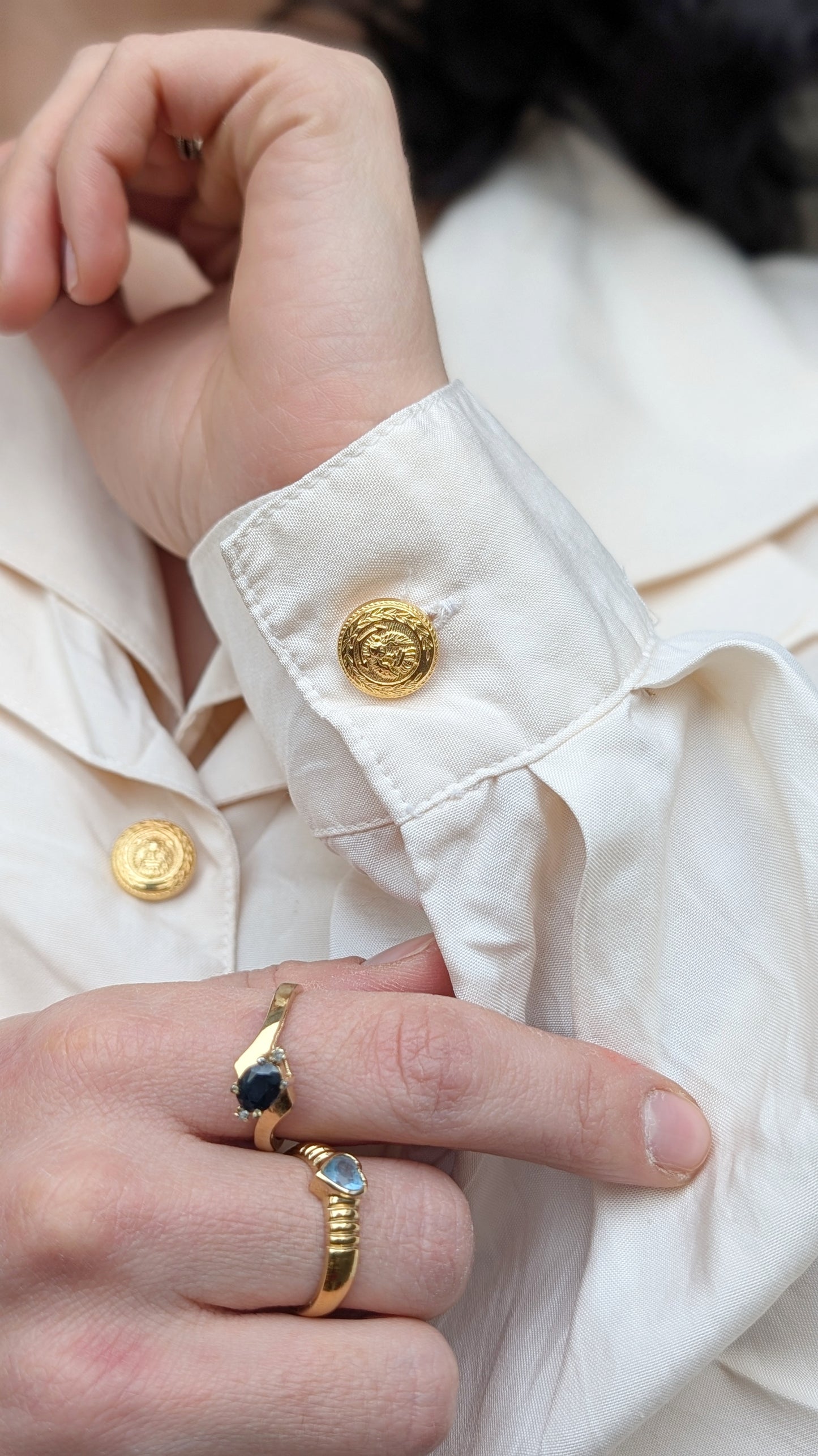 Blouse soie 80s T42-44