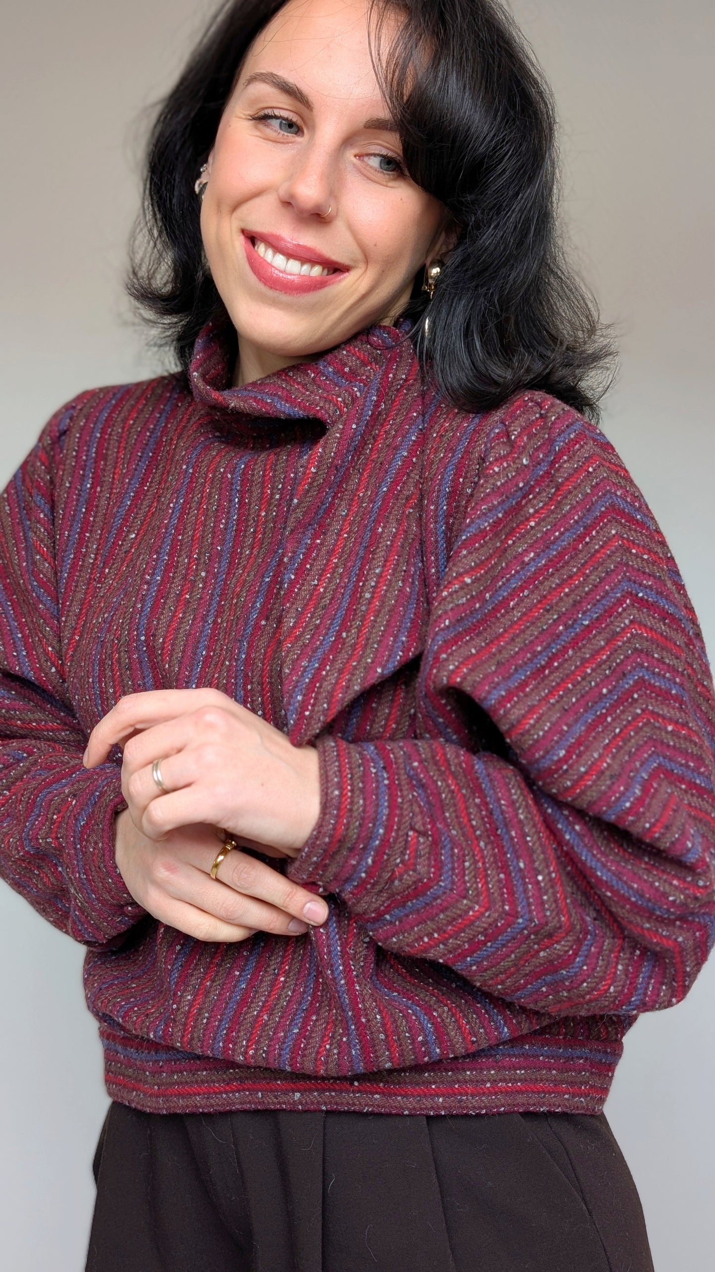 Chemise/Haut 80s laine taille du 40 au 44