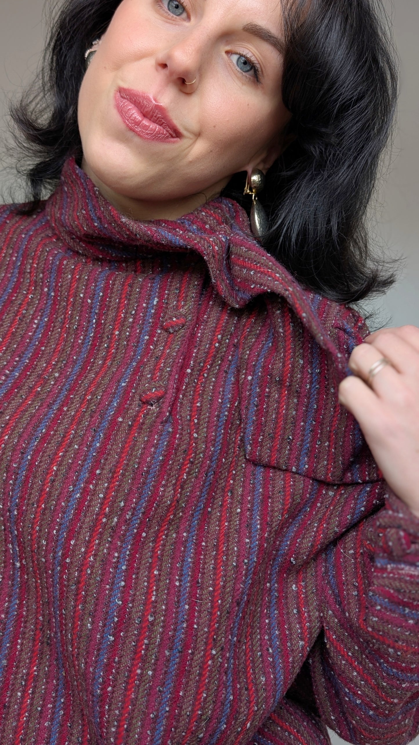 Chemise/Haut 80s laine taille du 40 au 44