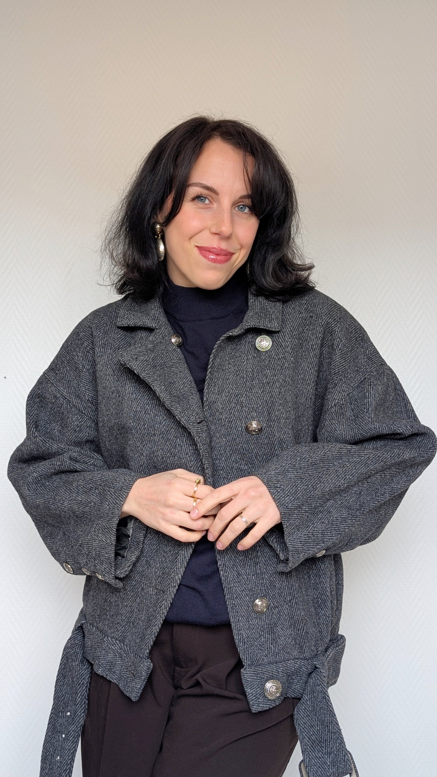 Veste bombers laine 80s du 38 au 42