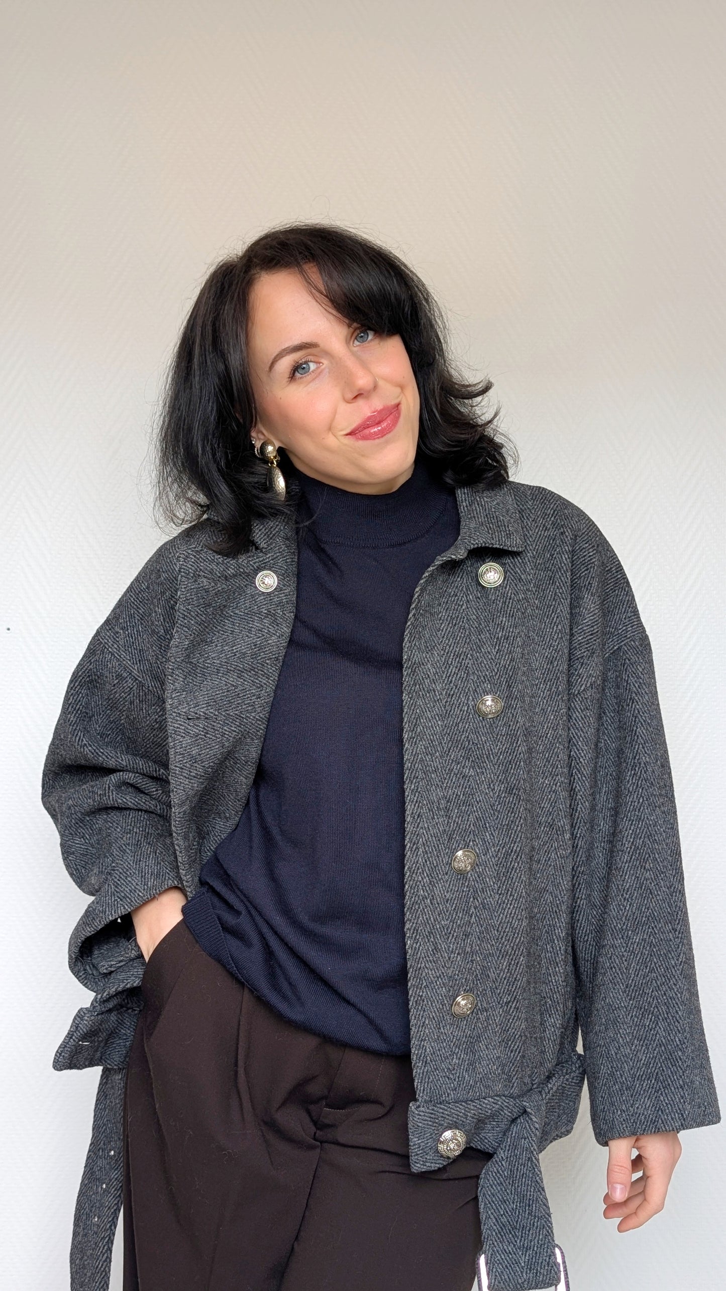 Veste bombers laine 80s du 38 au 42