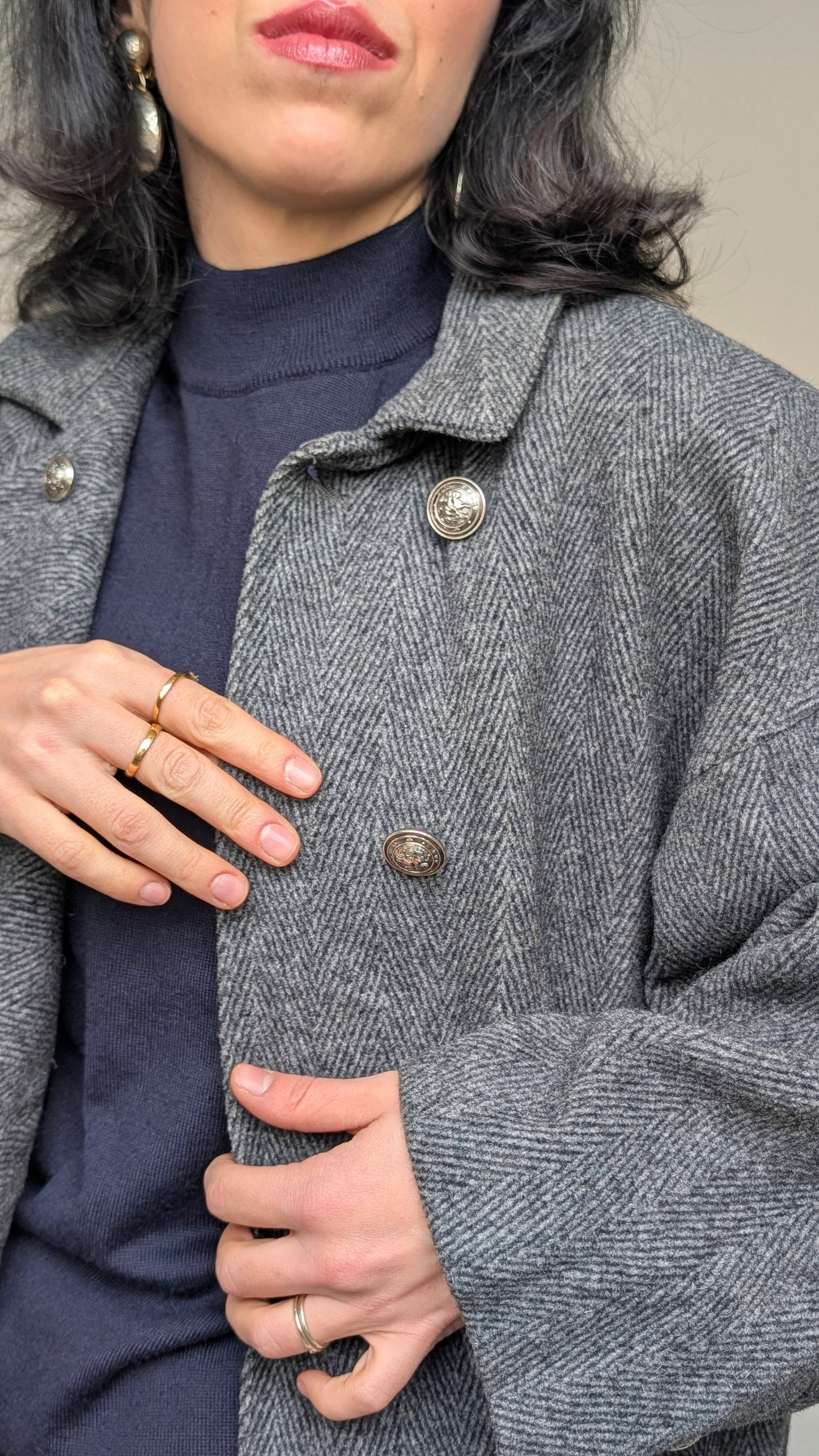 Veste bombers laine 80s du 38 au 42