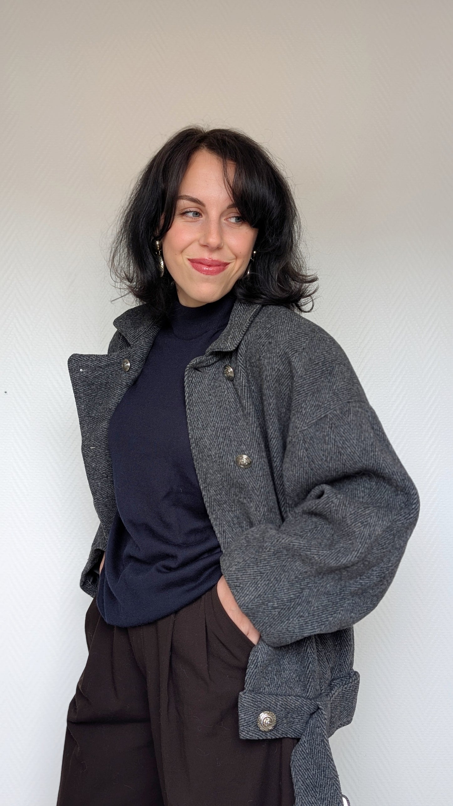 Veste bombers laine 80s du 38 au 42