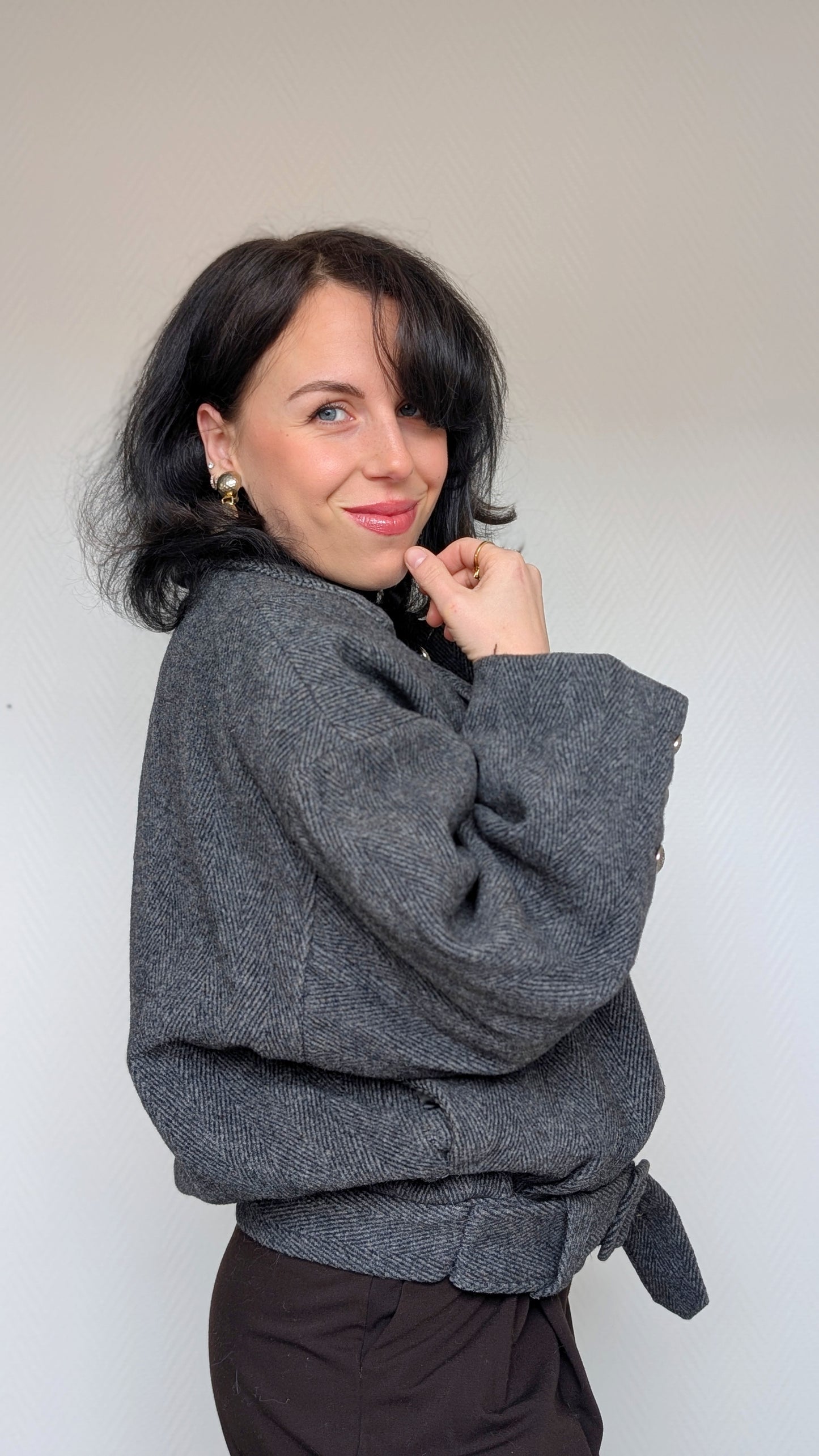 Veste bombers laine 80s du 38 au 42