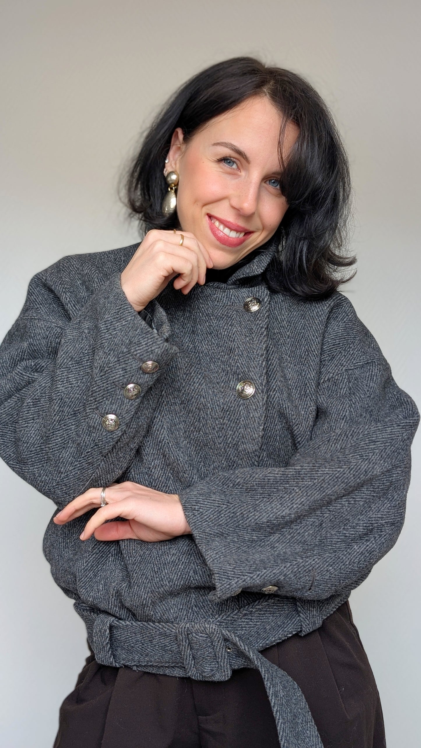 Veste bombers laine 80s du 38 au 42