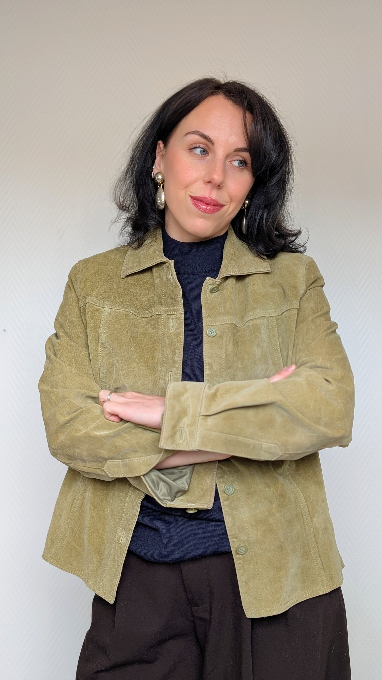 Veste/surchemise en daim T36-38