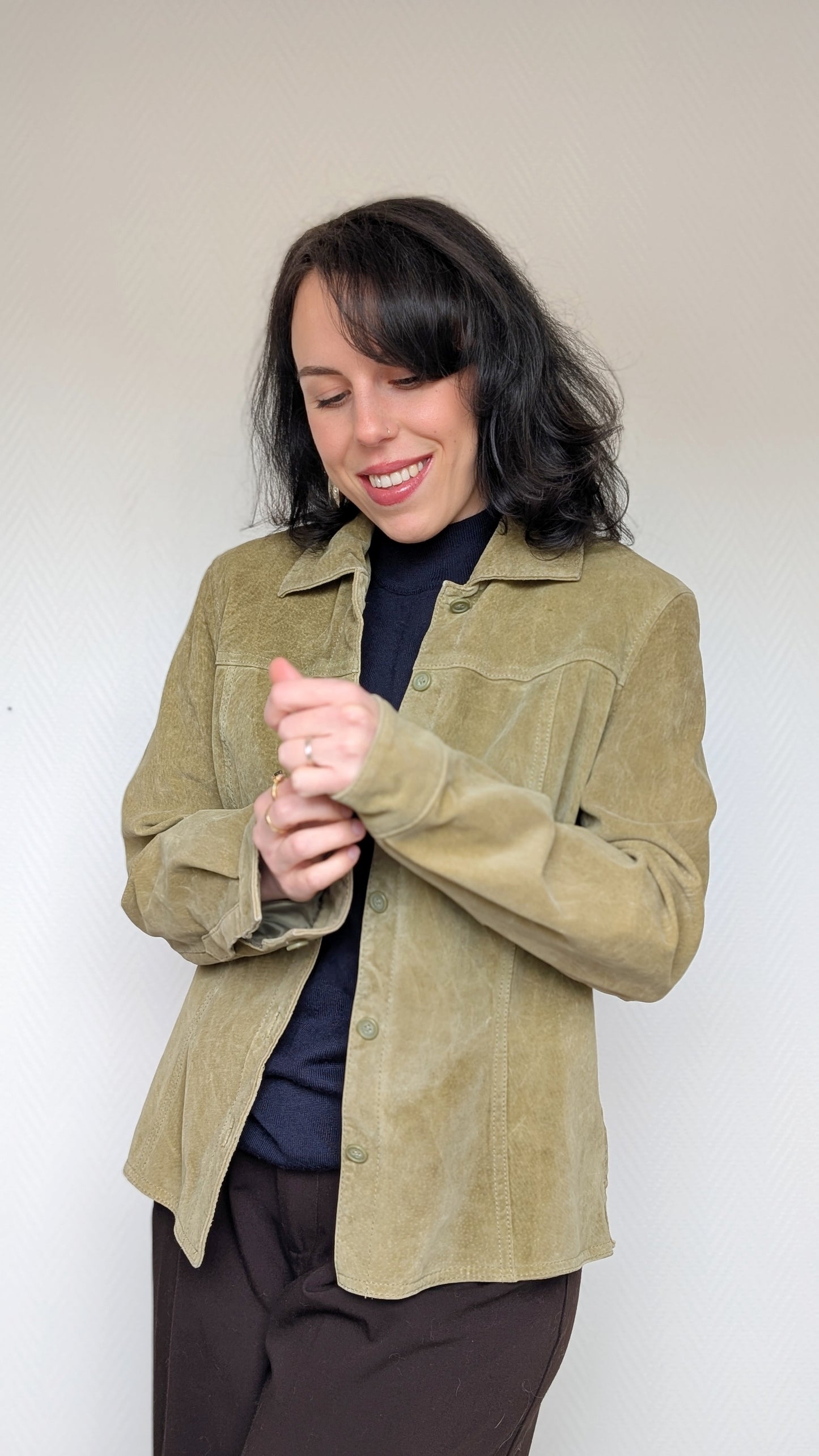 Veste/surchemise en daim T36-38