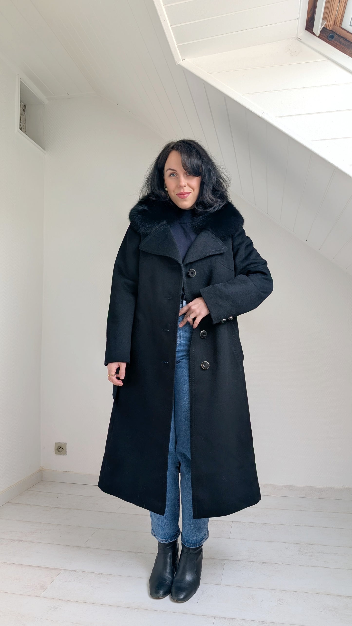 Manteau pure laine 1970 T38