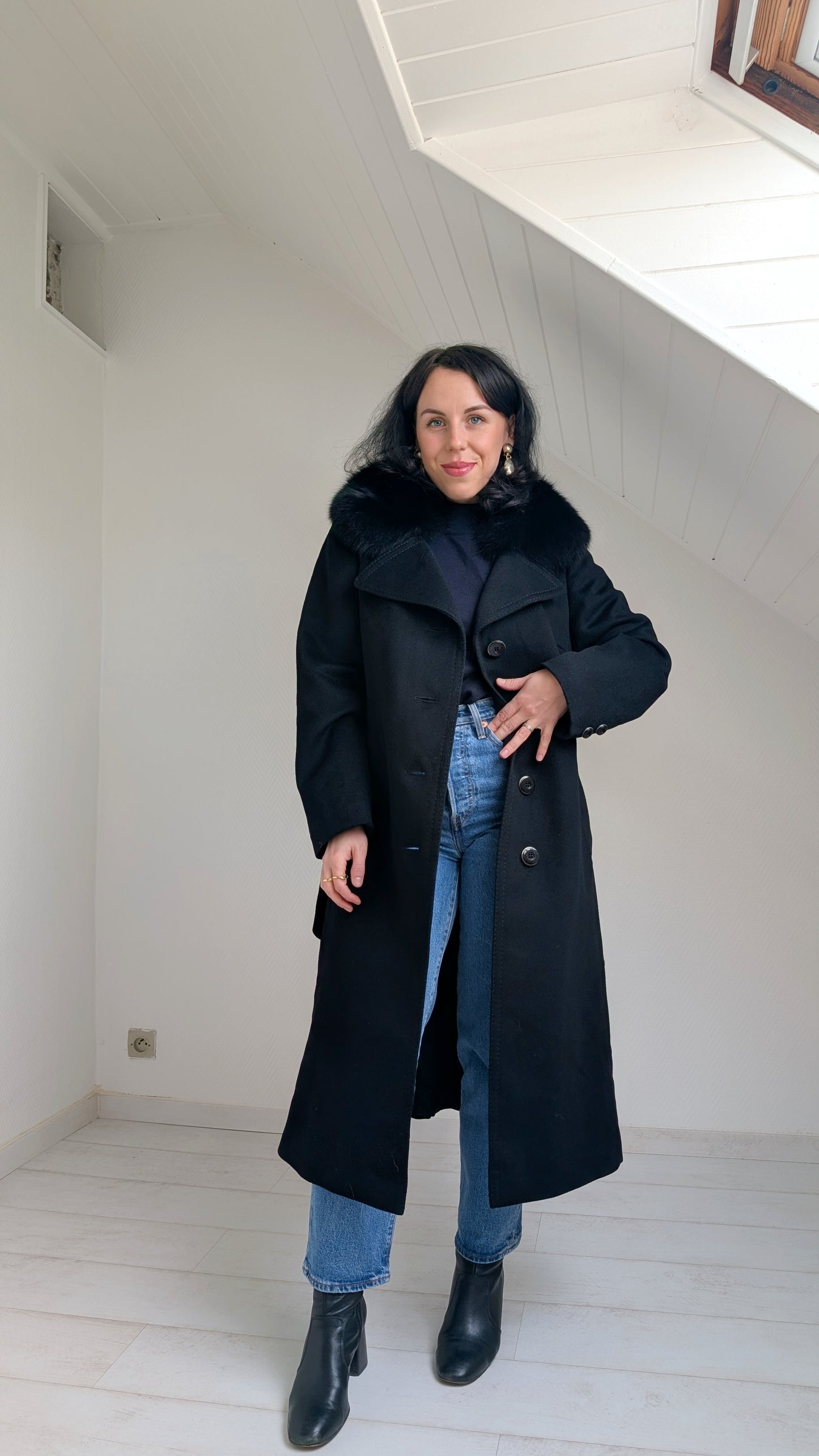 Manteau pure laine 1970 T38