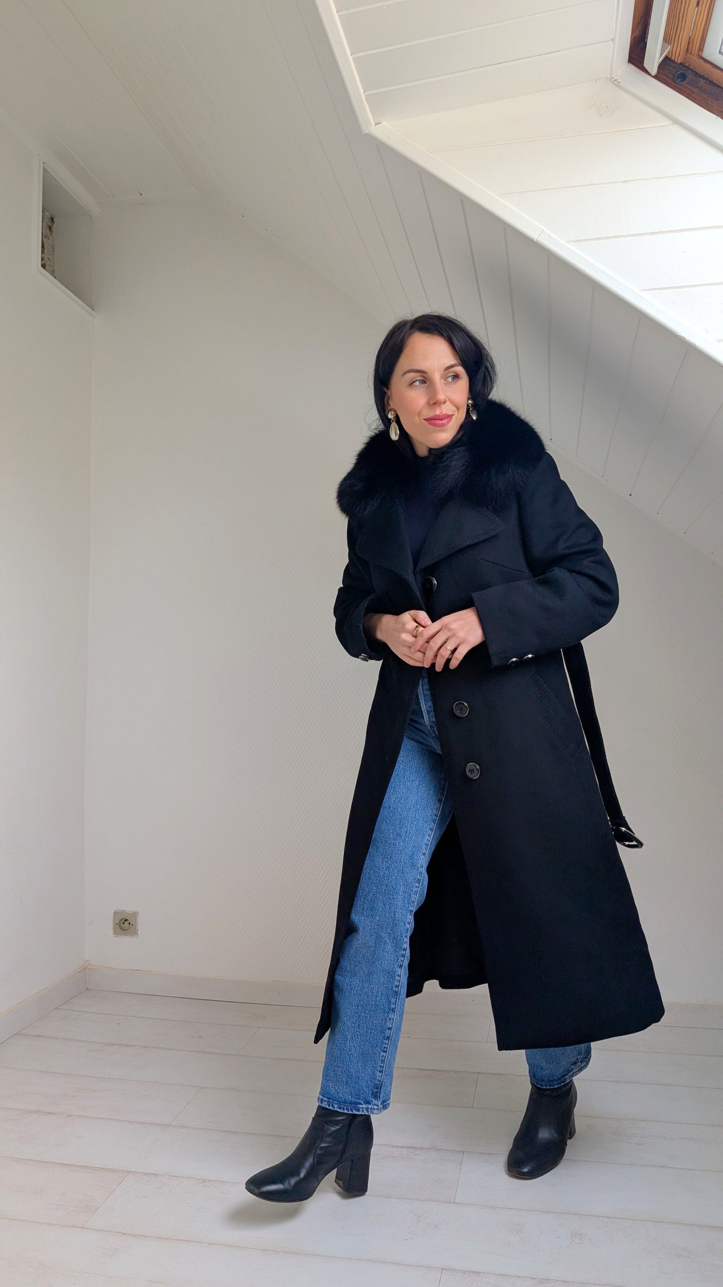 Manteau pure laine 1970 T38