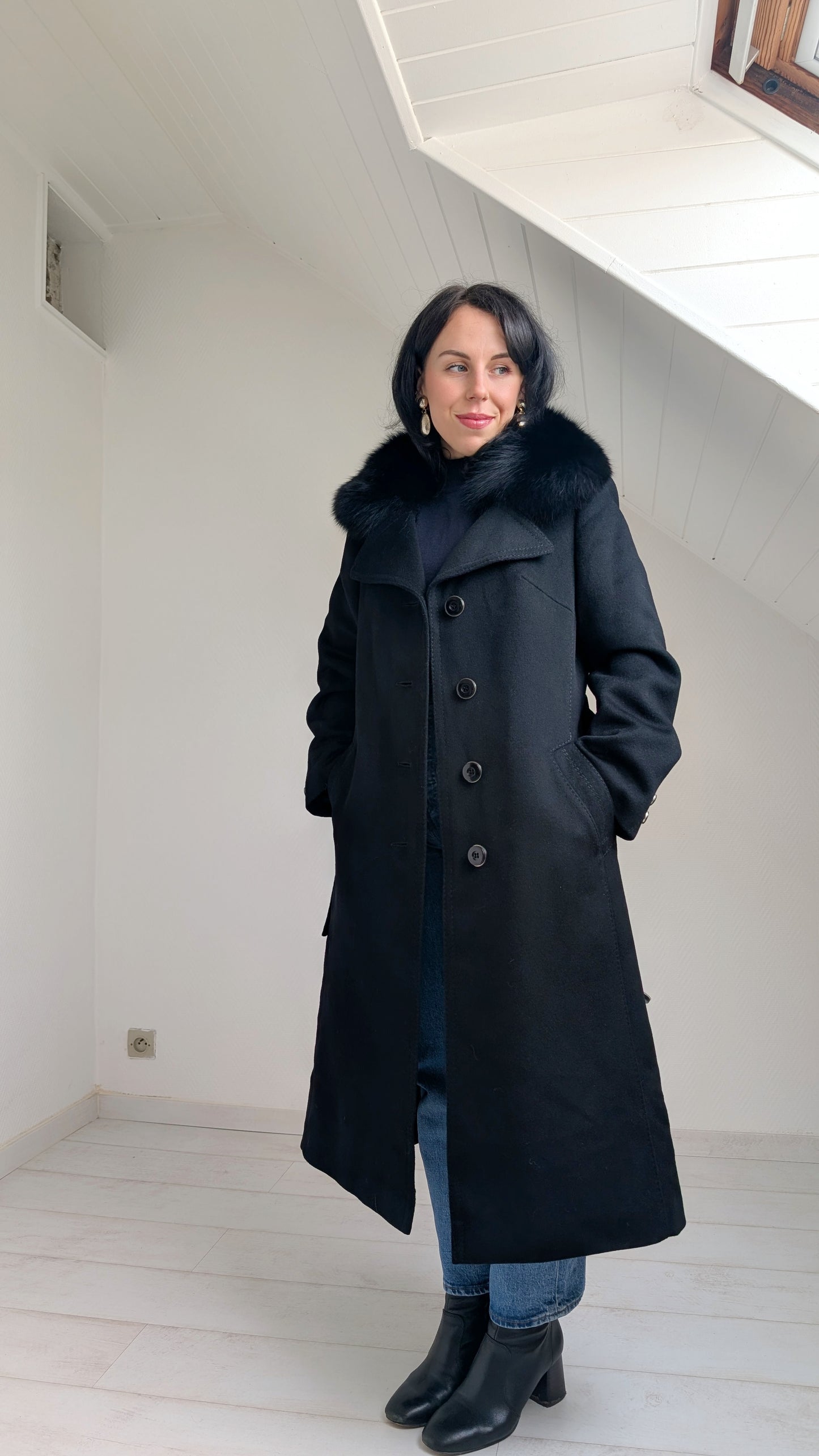 Manteau pure laine 1970 T38