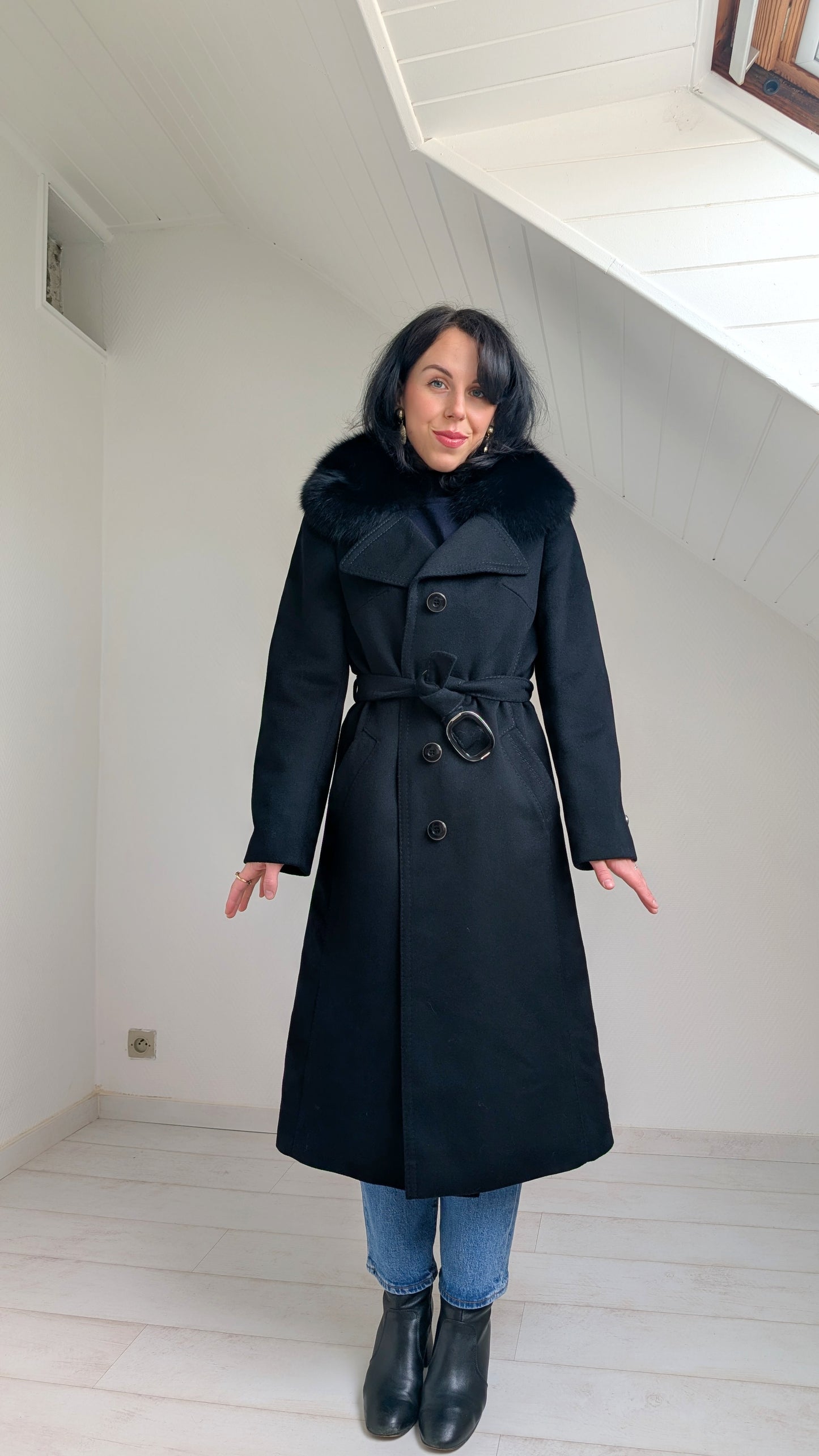 Manteau pure laine 1970 T38