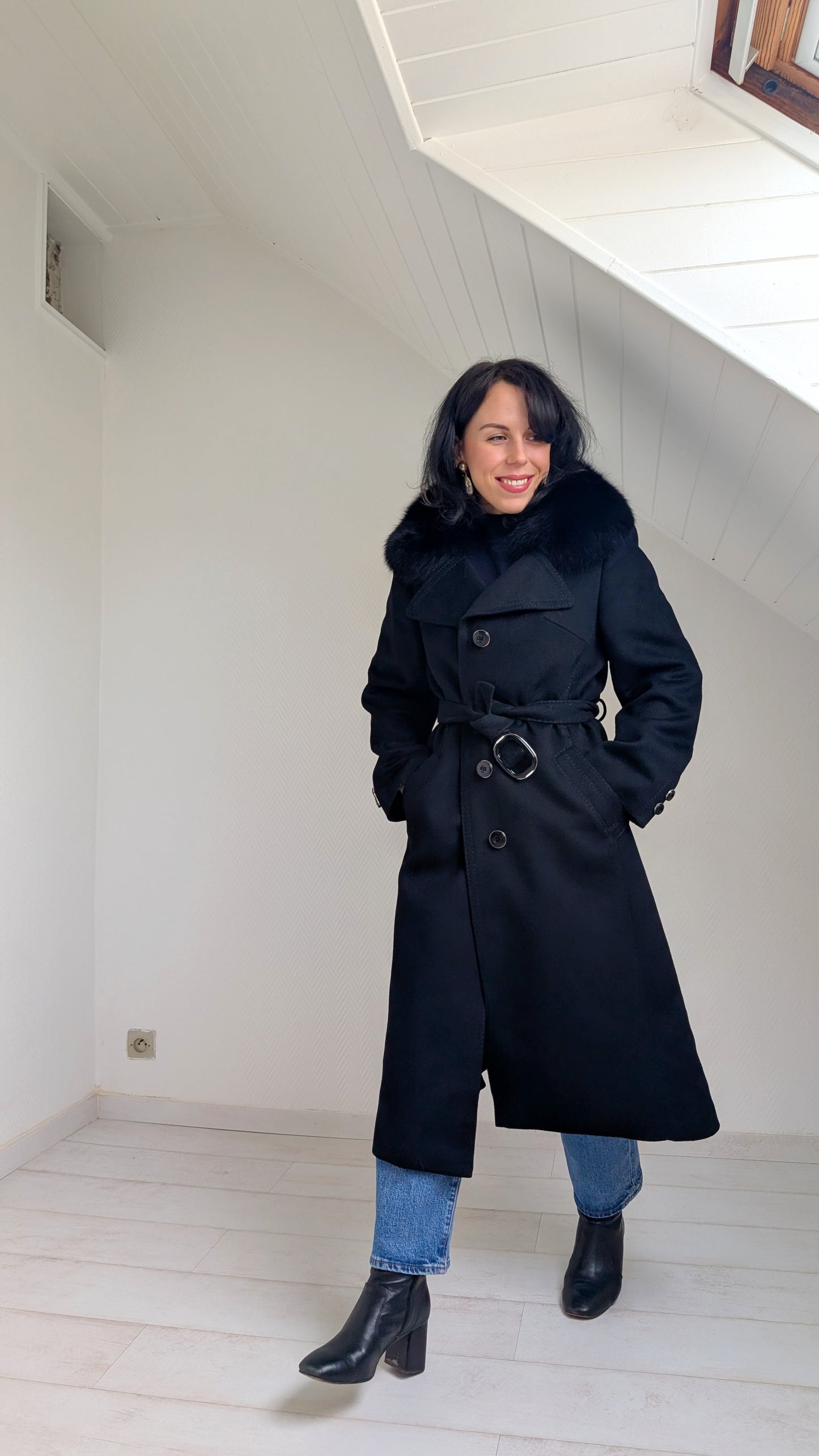 Manteau pure laine 1970 T38