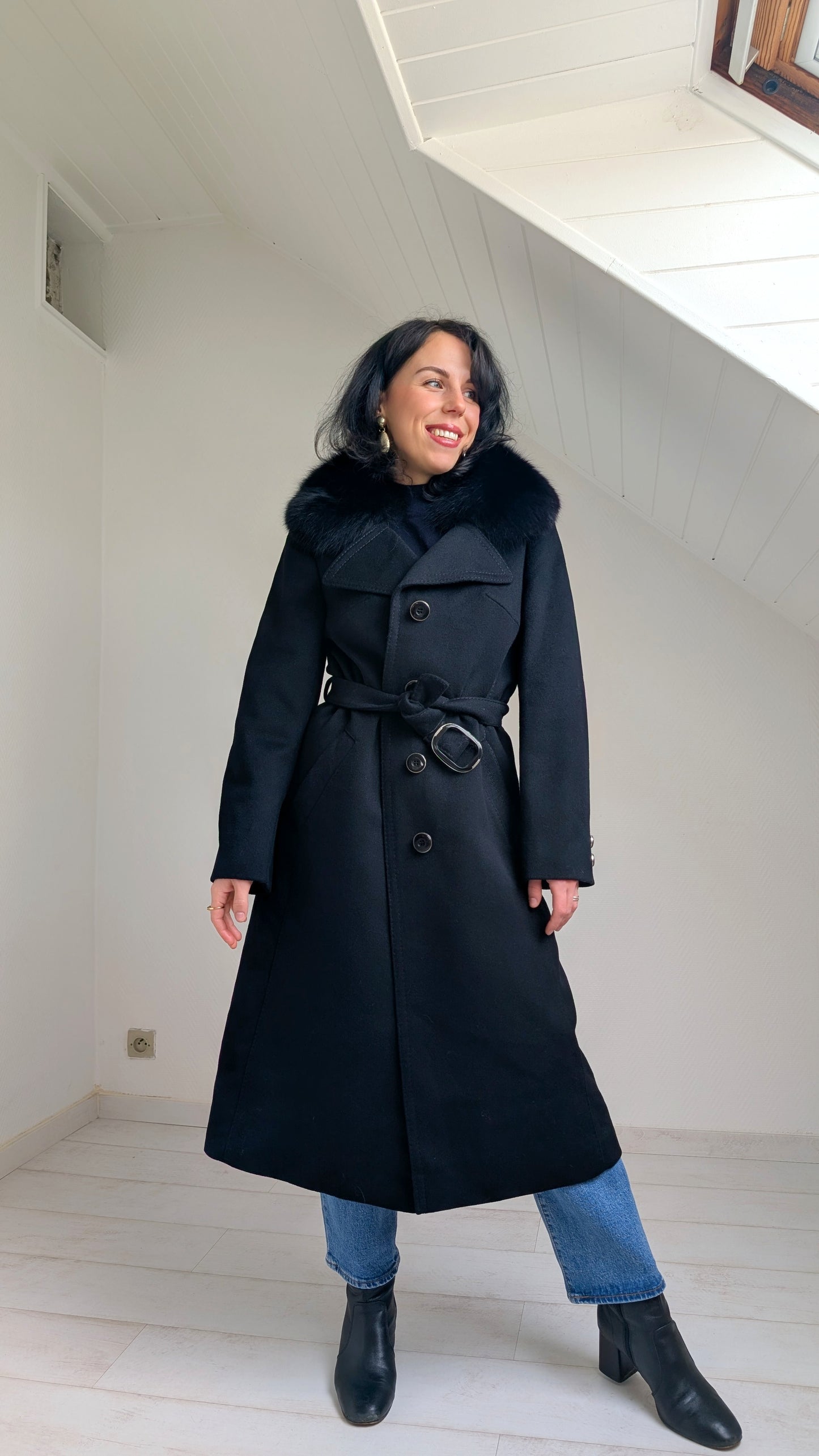 Manteau pure laine 1970 T38