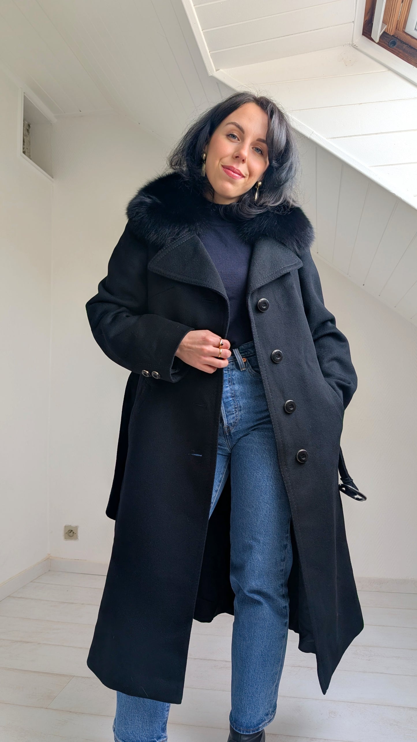 Manteau pure laine 1970 T38