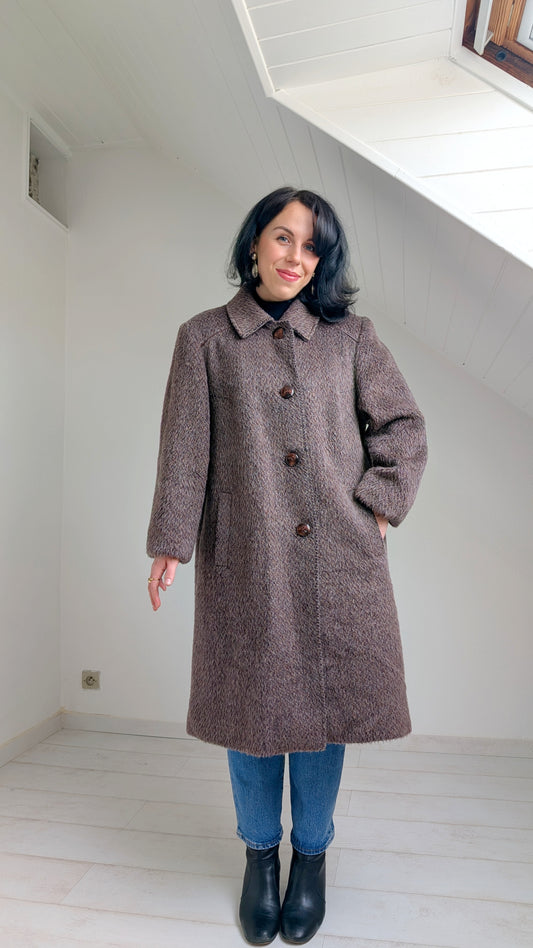 Manteau pure laine lama T40-42