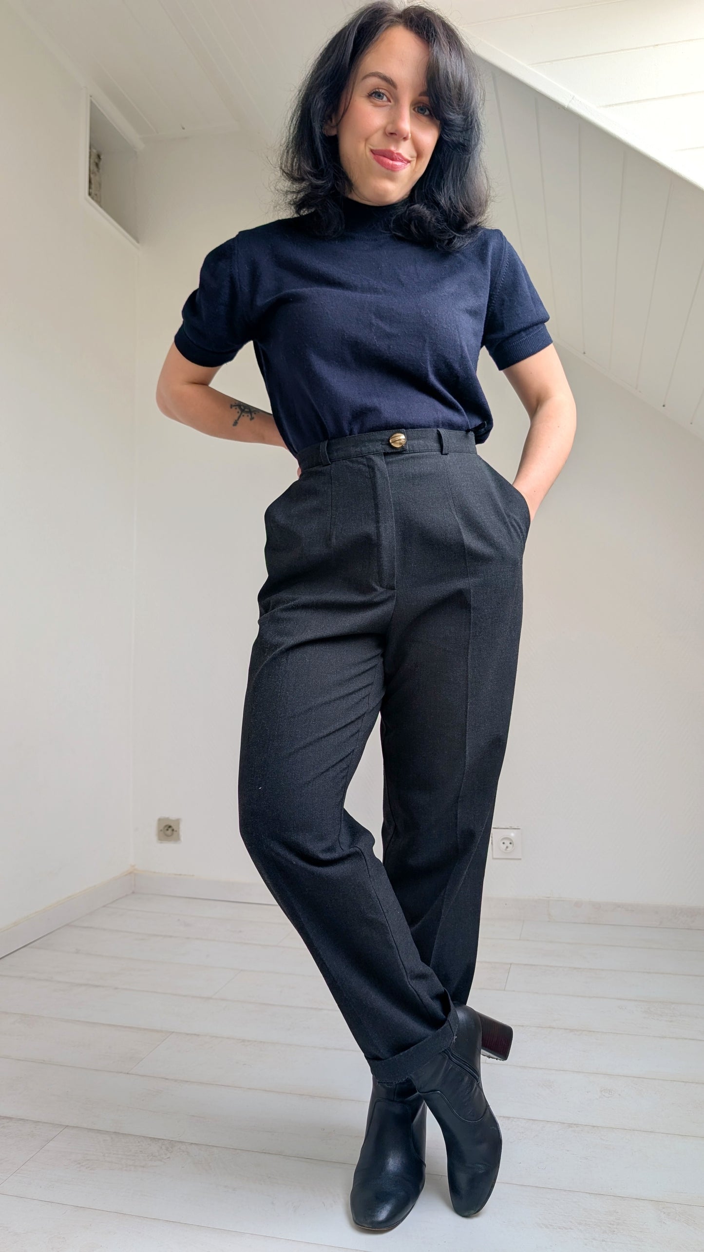 Pantalon à pinces T38
