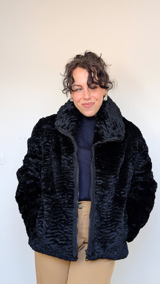Blouson fourrure 70s T38-40