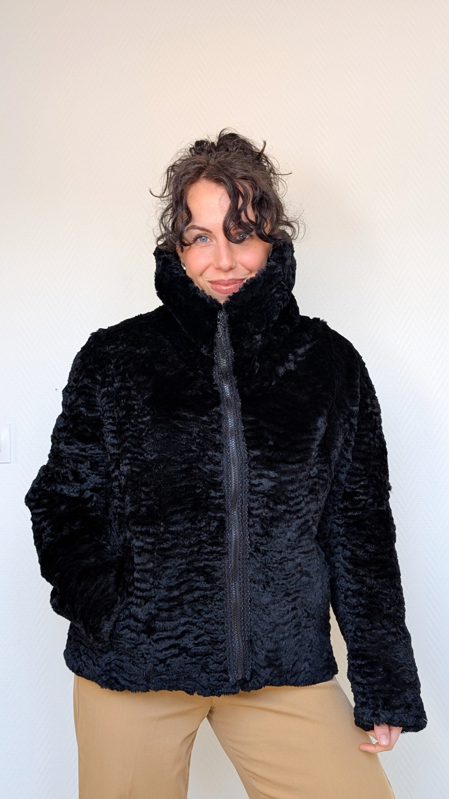 Blouson fourrure 70s T38-40