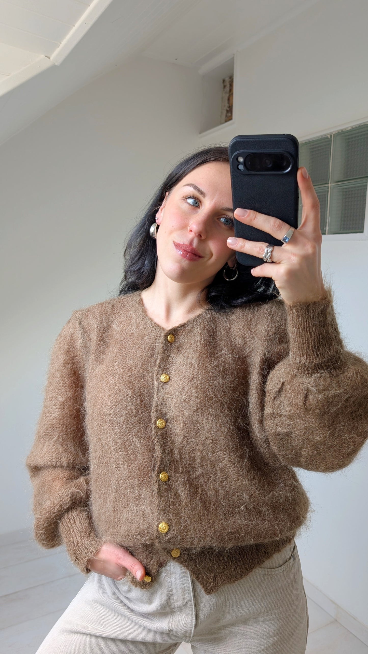 Cardigan mohair 80s du 34 au 44
