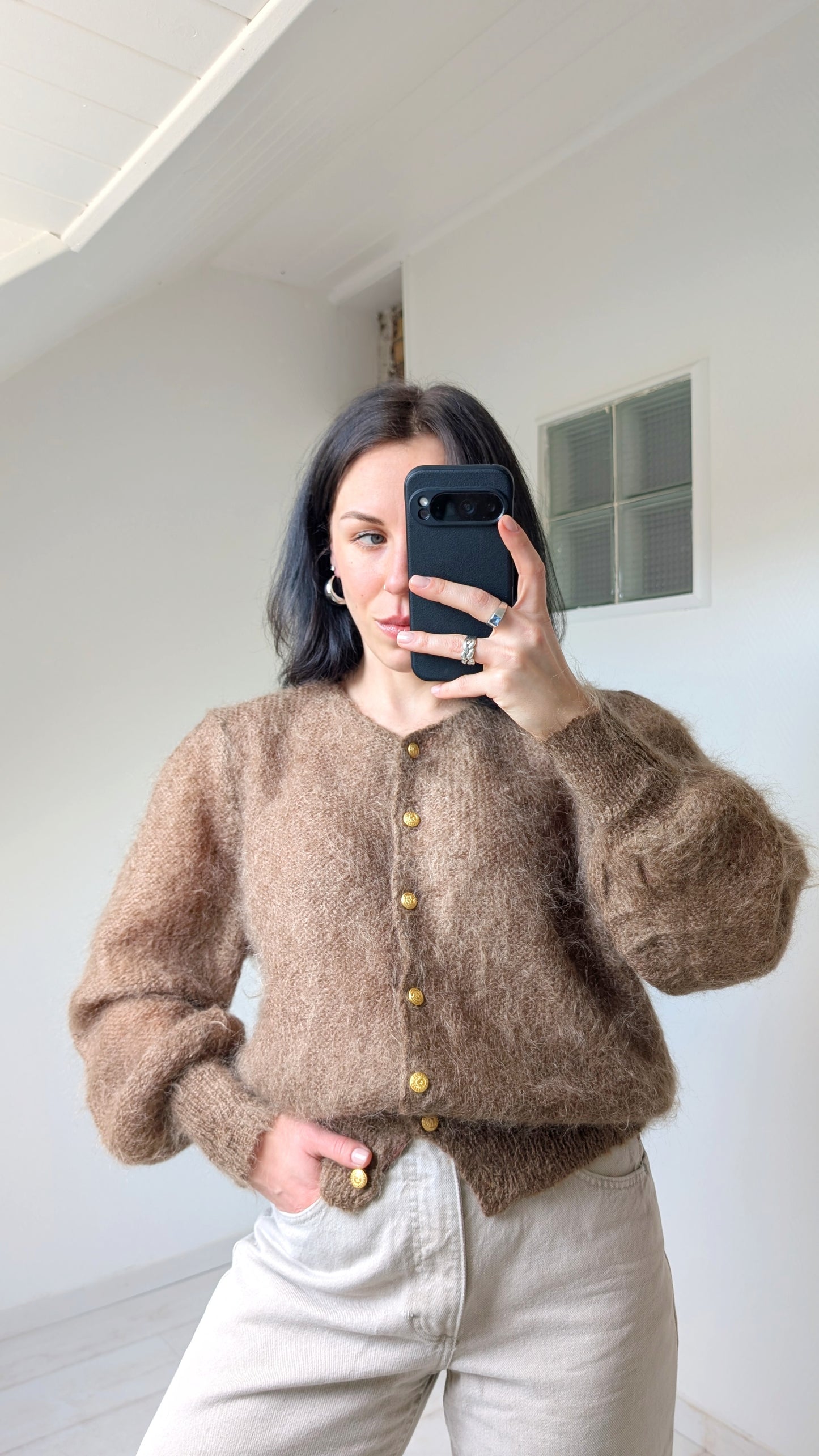 Cardigan mohair 80s du 34 au 44