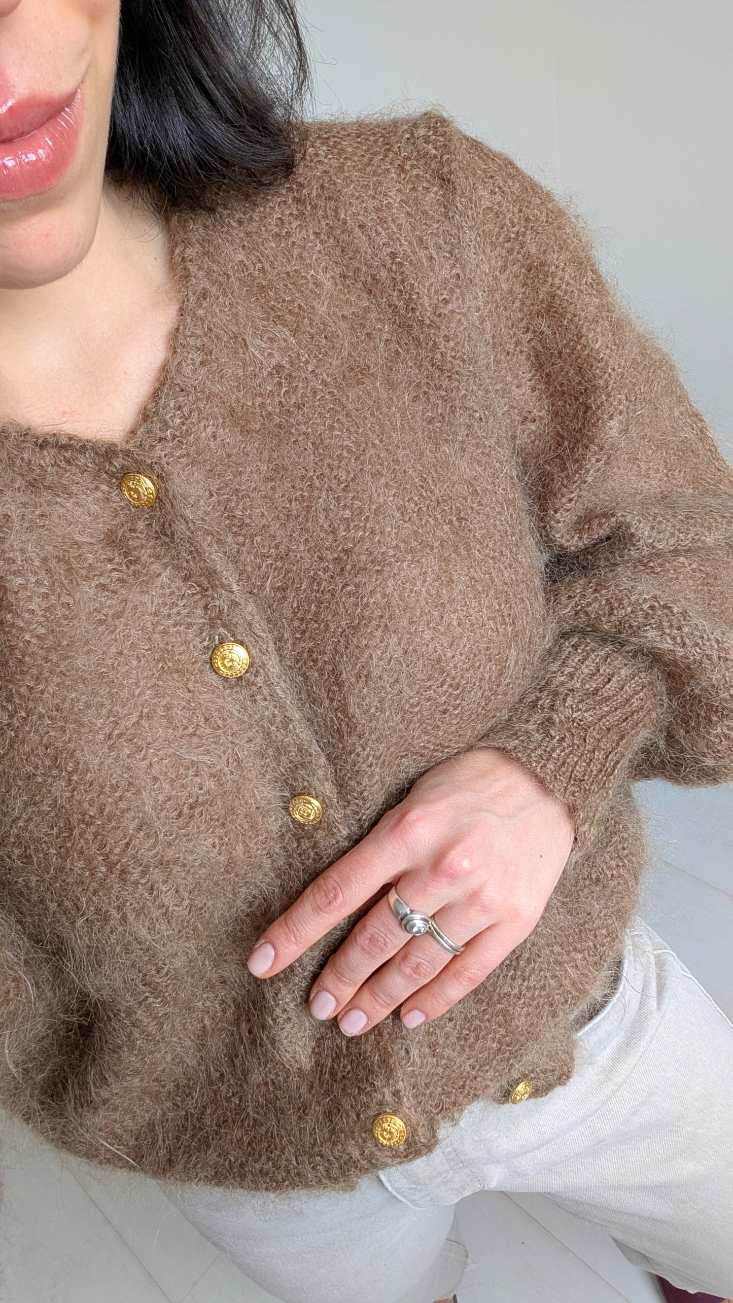 Cardigan mohair 80s du 34 au 44