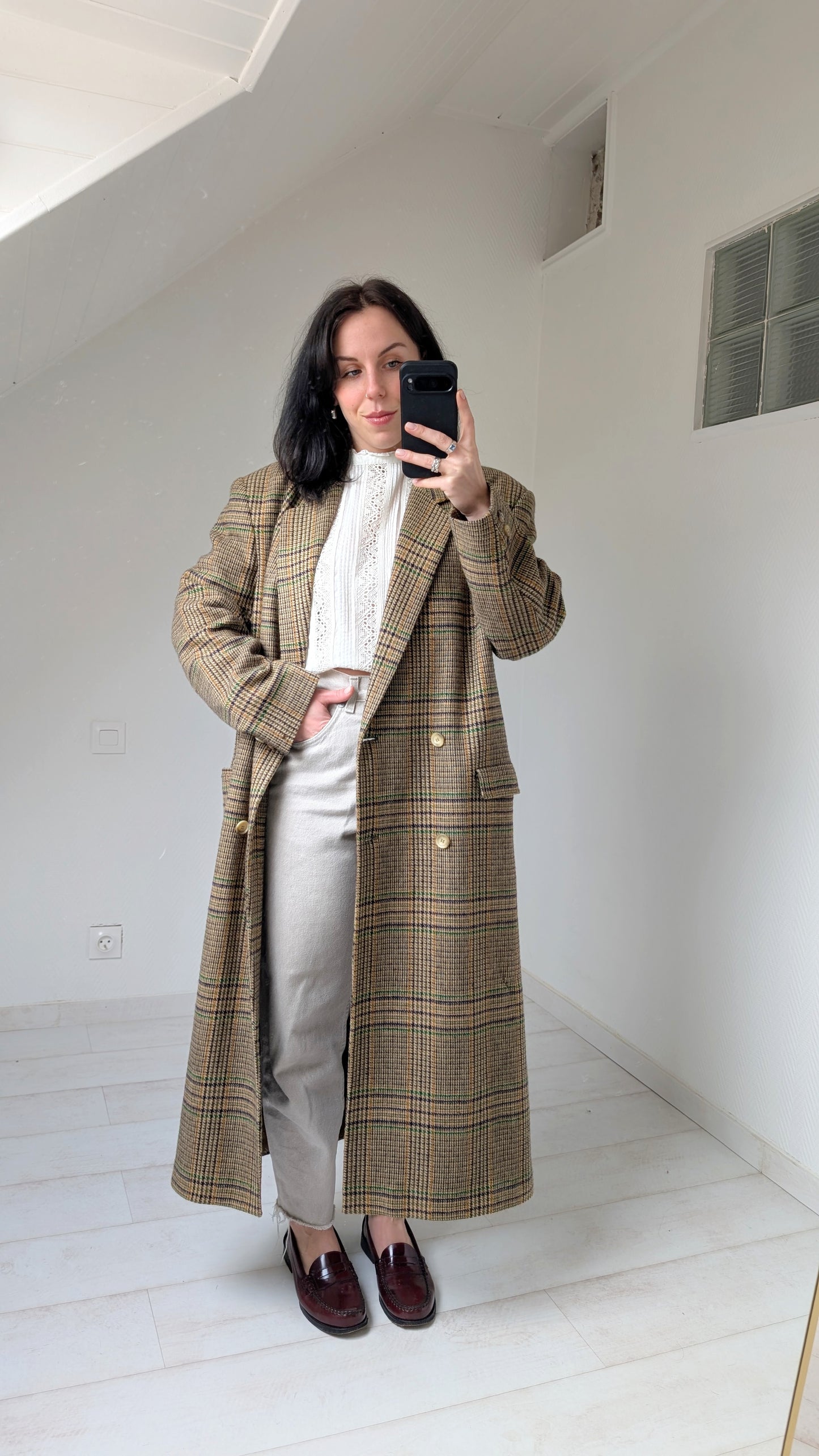 Manteau léger pure laine T40-42-44