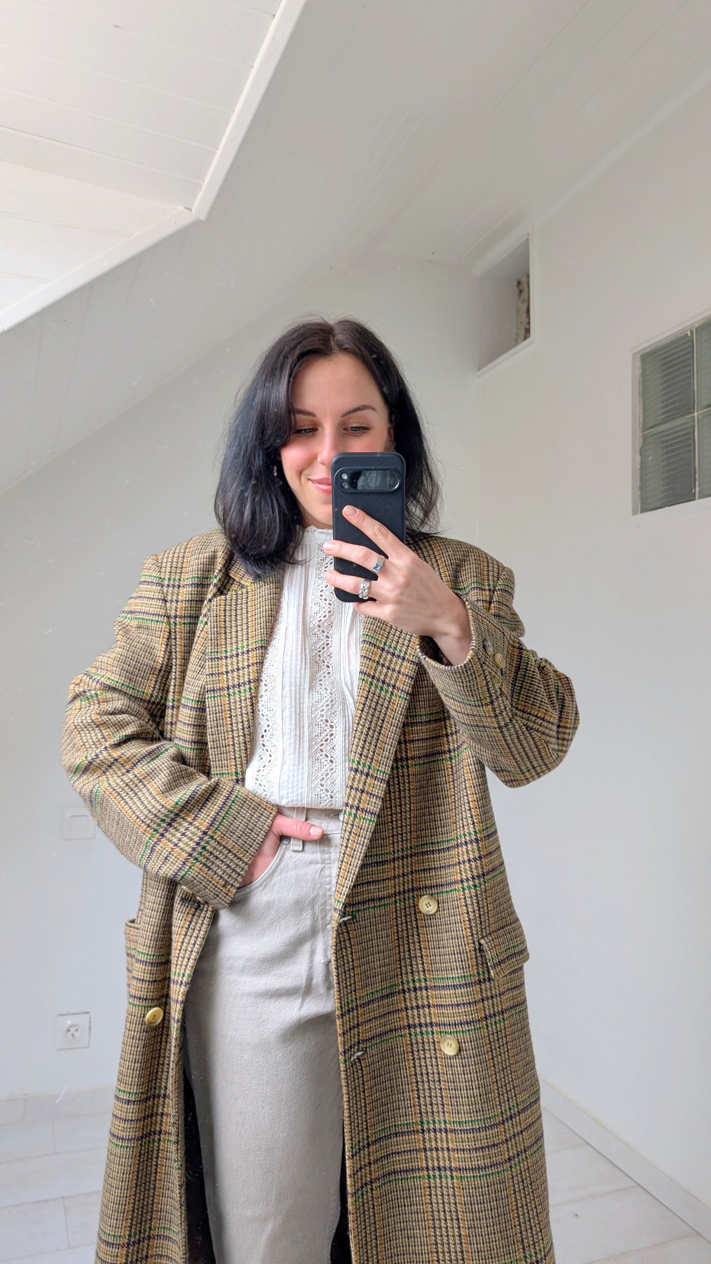 Manteau léger pure laine T40-42-44